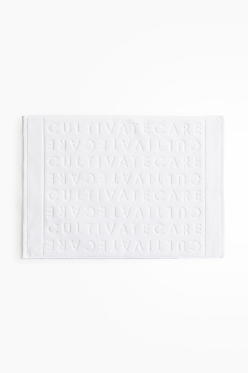 Cotton Bath Mat White Home All H M US Cotton bath mat white home all h m us