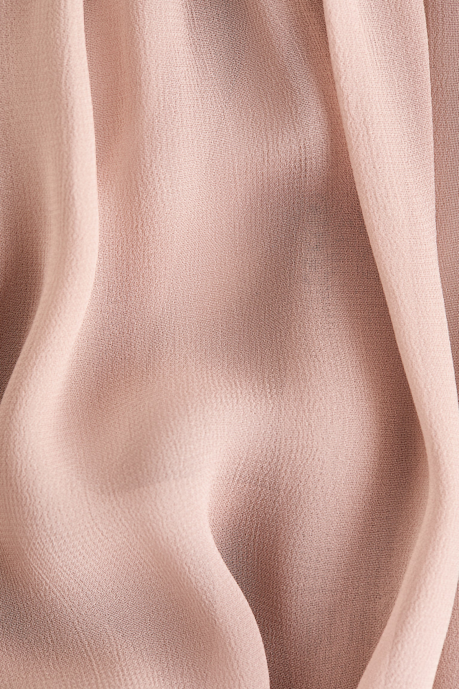 Женская блузка H&M Balloon-Sleeved Viscose Blouse, цвет: Пыльный розовый — фото 5