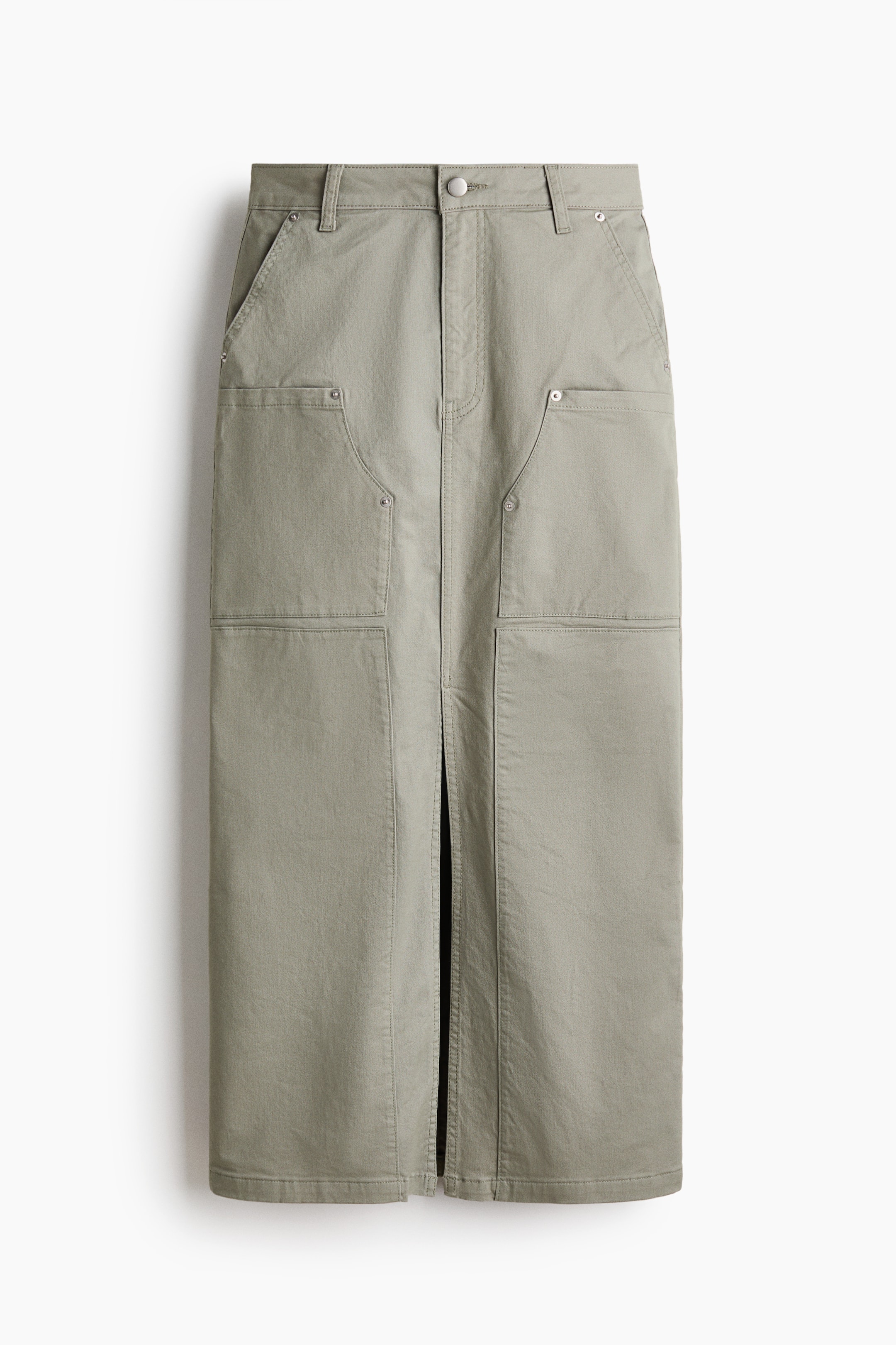查看大圖: Cotton cargo skirt - 淺卡其綠 - Ladies | H&M HK 3