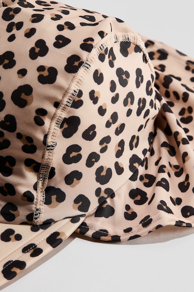 UPF 50 sun cap - Light beige/Leopard print - 2