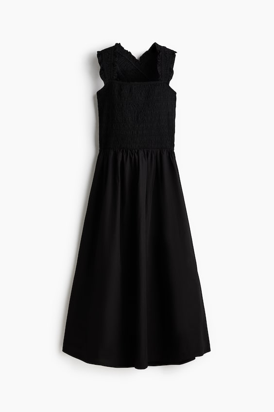 Женские платья H&M Smocked Poplin Dress