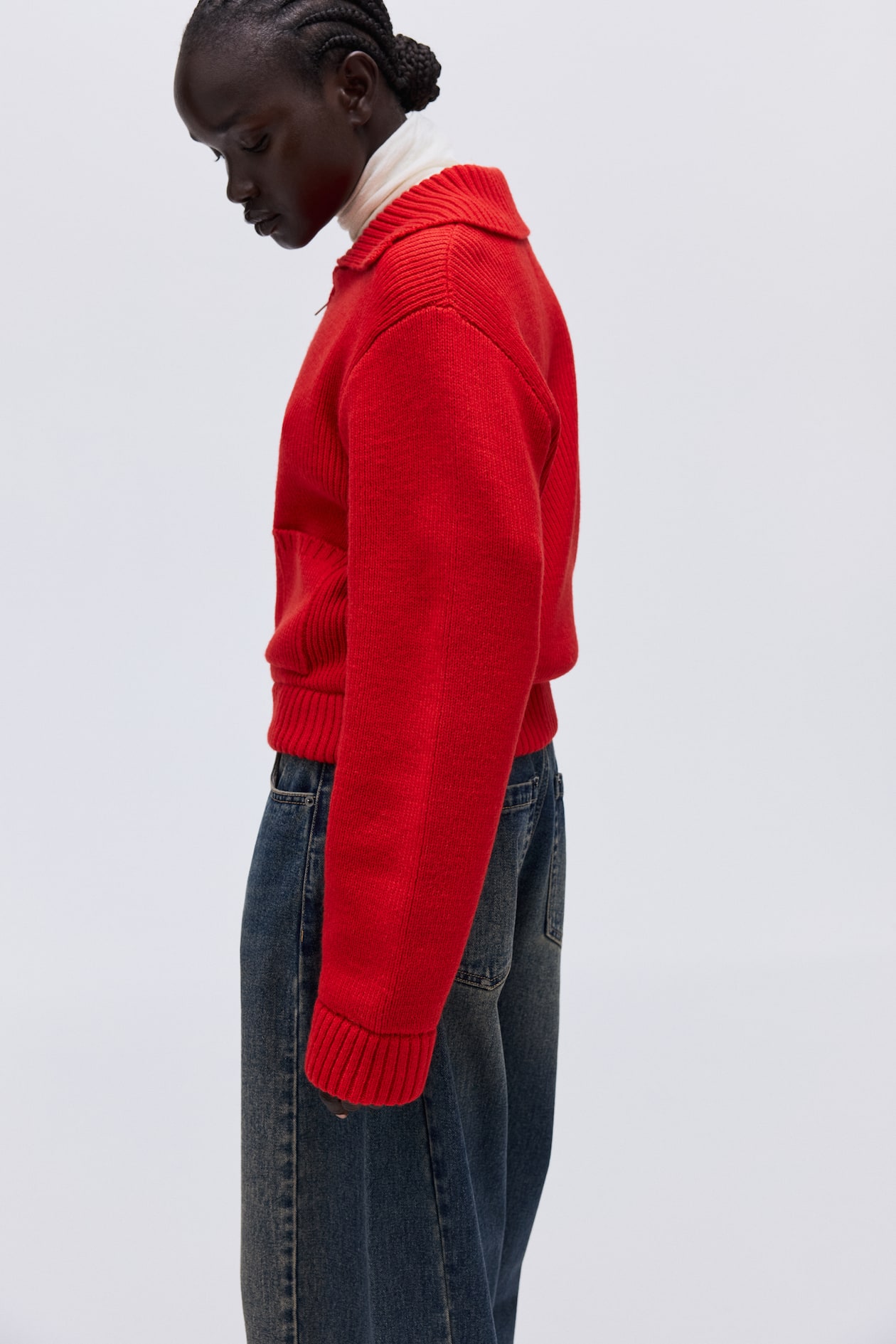 Cardigan with Zipper - image 3