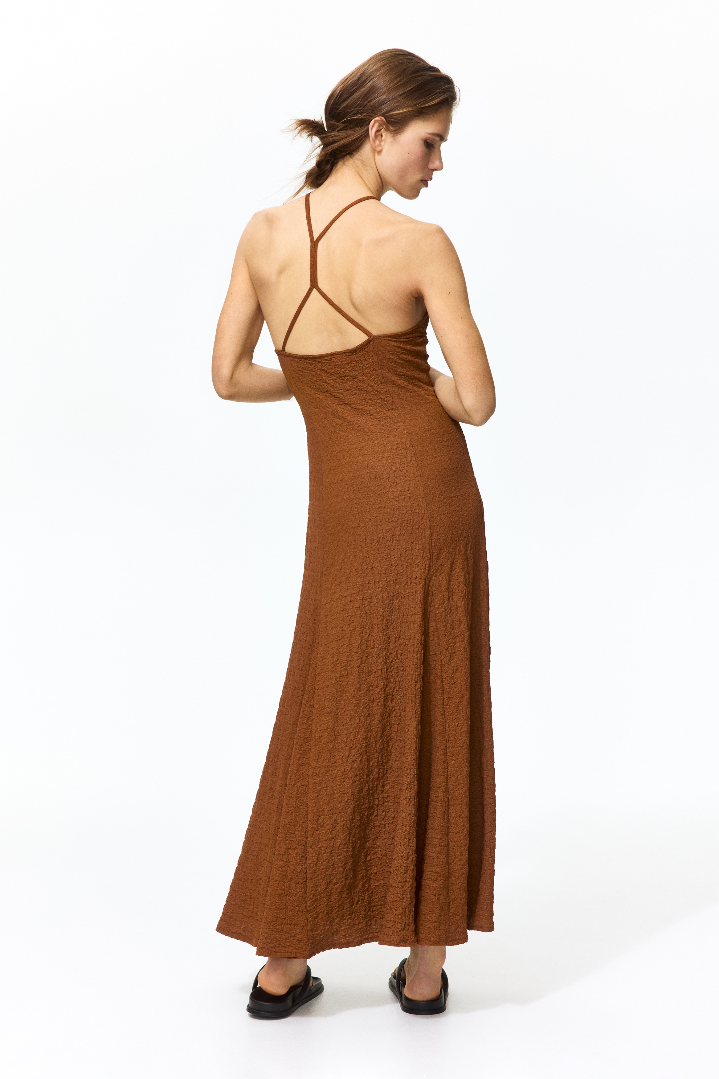 black sleeveless jersey maxi dress Jersey Tank Maxi Dress with Pockets for Tall Women in Black XL / Extra Tall / Black main image 0