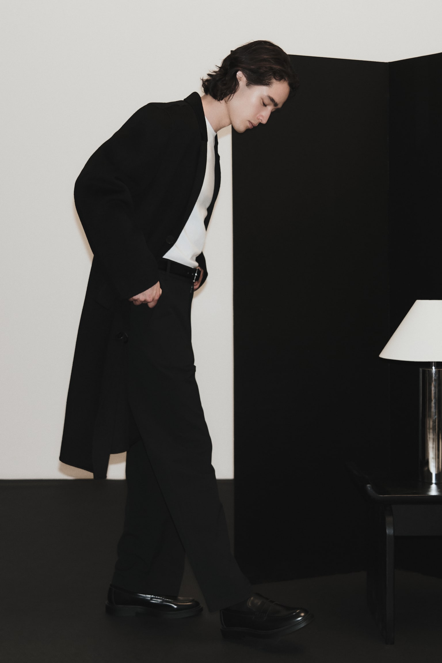 Čino pantalone Loose Fit Four-way Stretch - Crna/Bež - 6