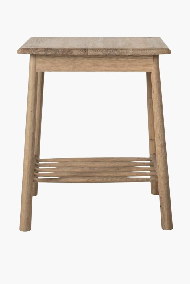 Wooden Side Table - Light Wood - 1