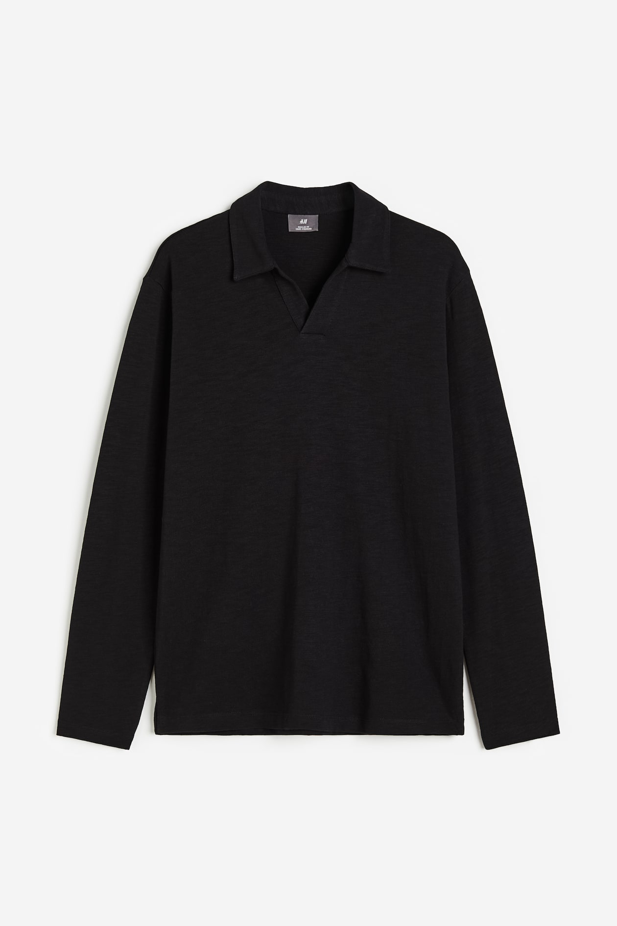 Long Sleeve H And M Mens T Shirt Regular Fit Long-sleeved Polo