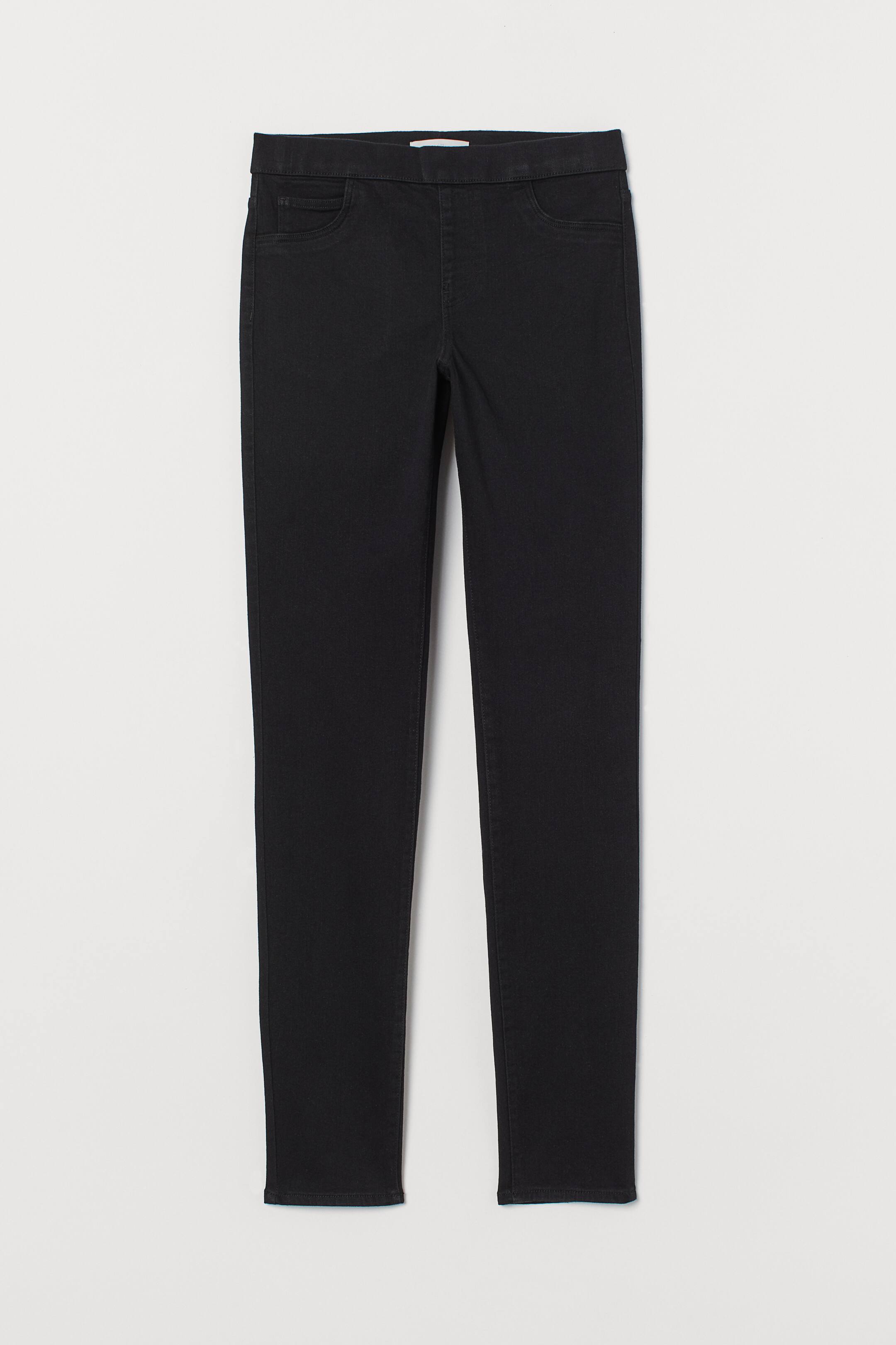Superstretch treggings Regular waist Long Black Ladies H&M GB