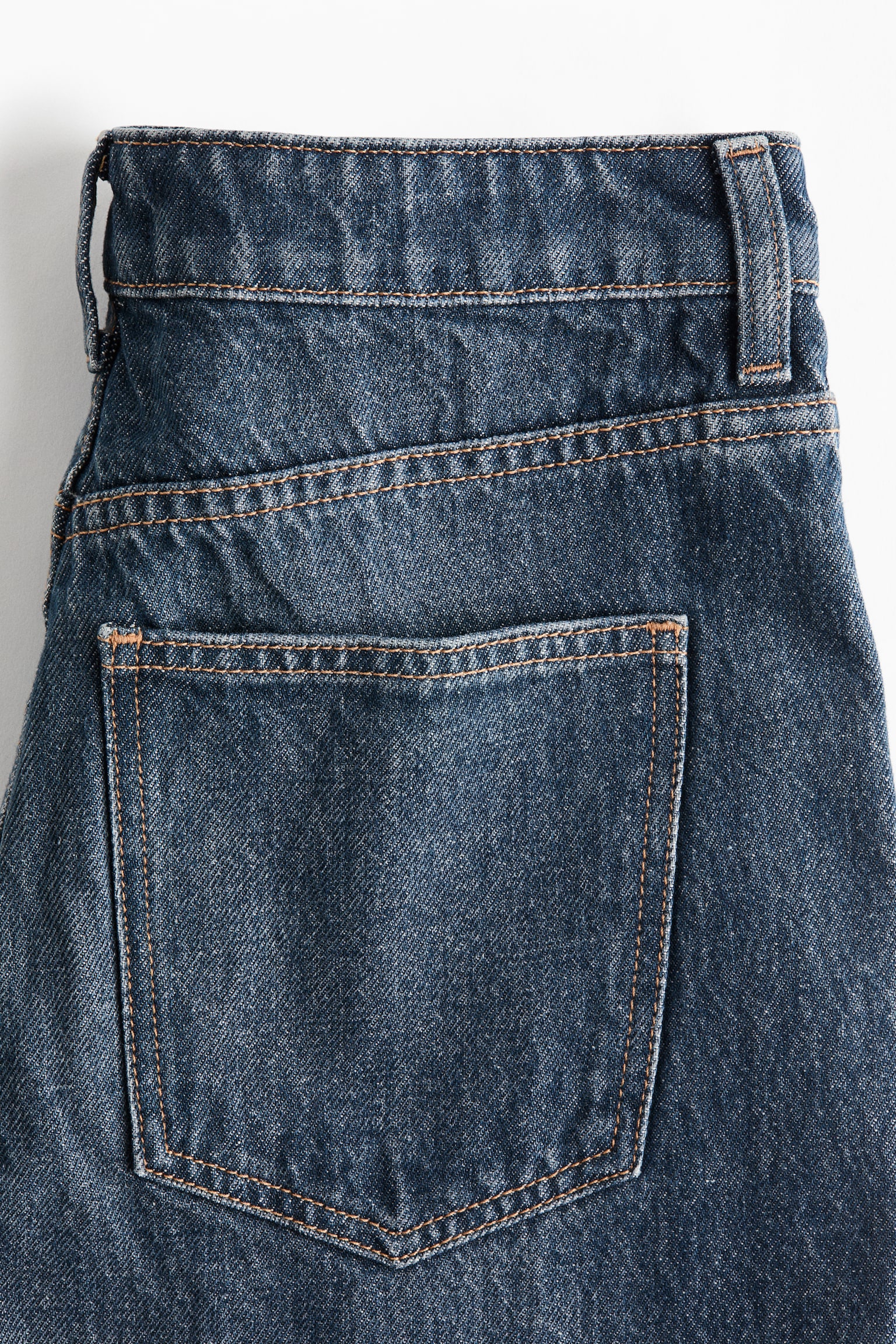 Женские джинсы H&M Wide High, цвет: Тёмный джинсовый синий — фото 3