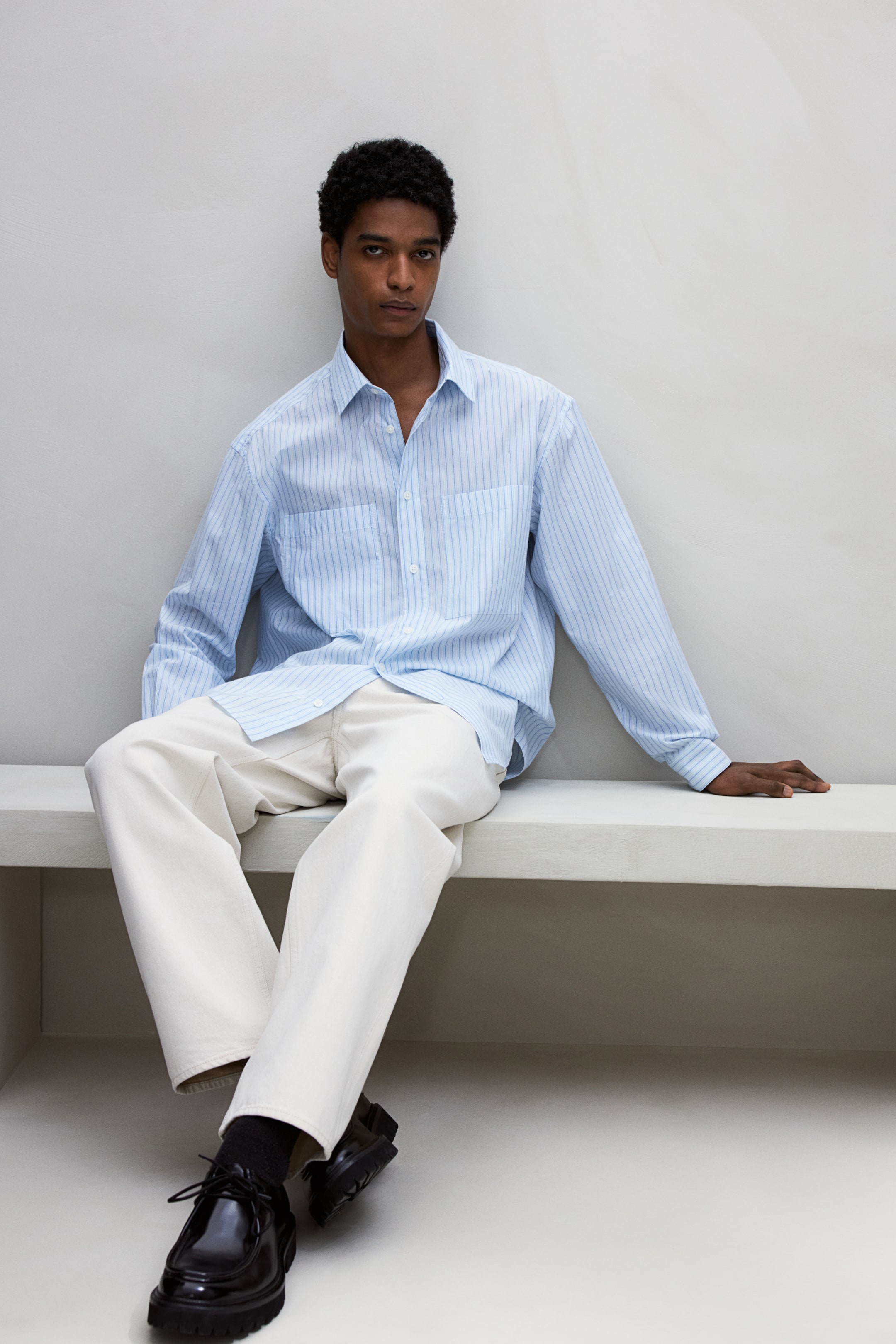 Loose Fit Poplin Shirt