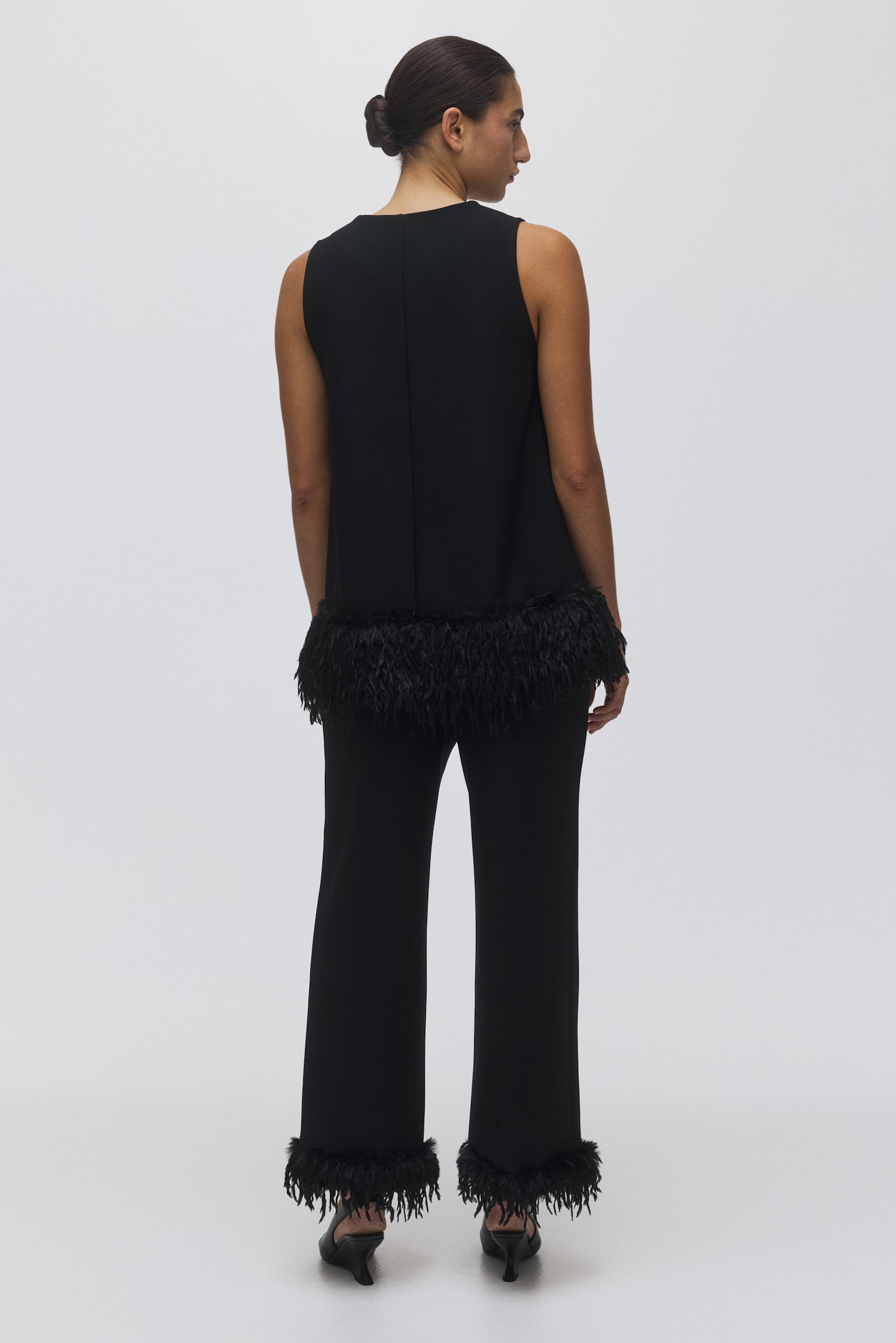 Fringed trousers - Black - 6