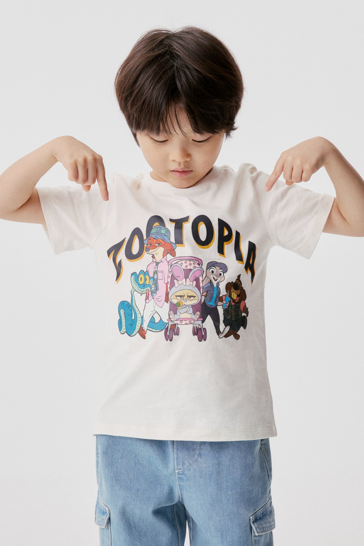 Áo thun cotton in hình - Màu trắng/Phi vụ động trời/Màu trắng/Phi vụ động trời/Xanh dương/Phi vụ động trời/Màu hồng/Phi vụ động trời - 6