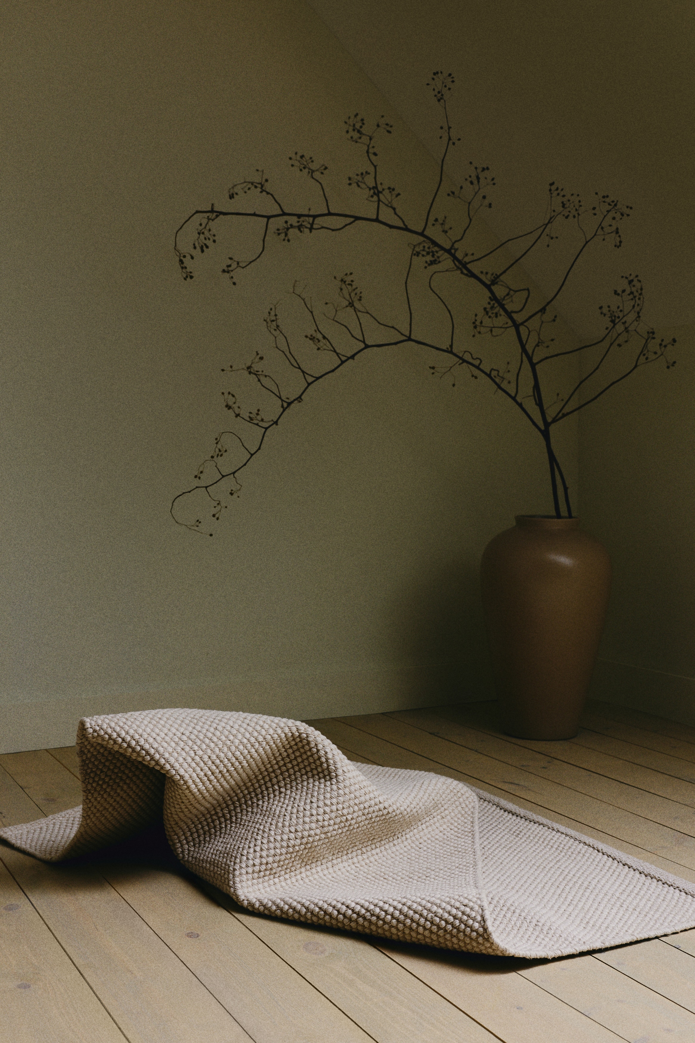 Cotton rug - Natural white/Beige