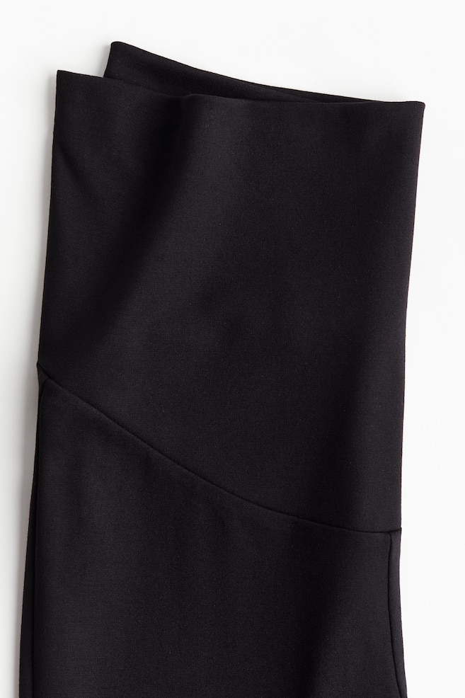 MAMA Pantaloni svasati in jersey-Nero - 4