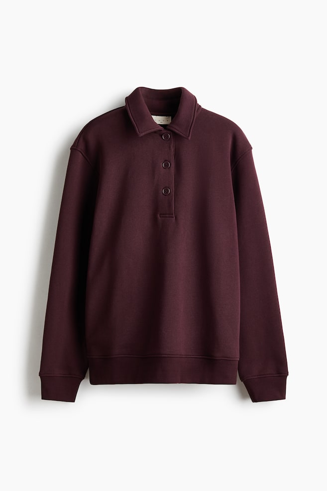 Activewear Cotton Rugby Shirt - Chocolate plum - 1