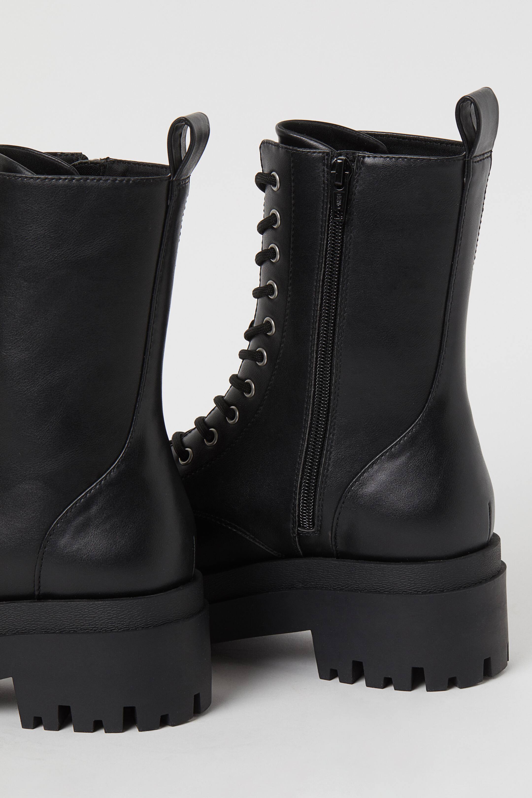 Προβολή μεγαλύτερης εικόνας: Μποτάκια με χοντρή πλατφόρμα - Μαύρο - Ladies | H&M GR 4