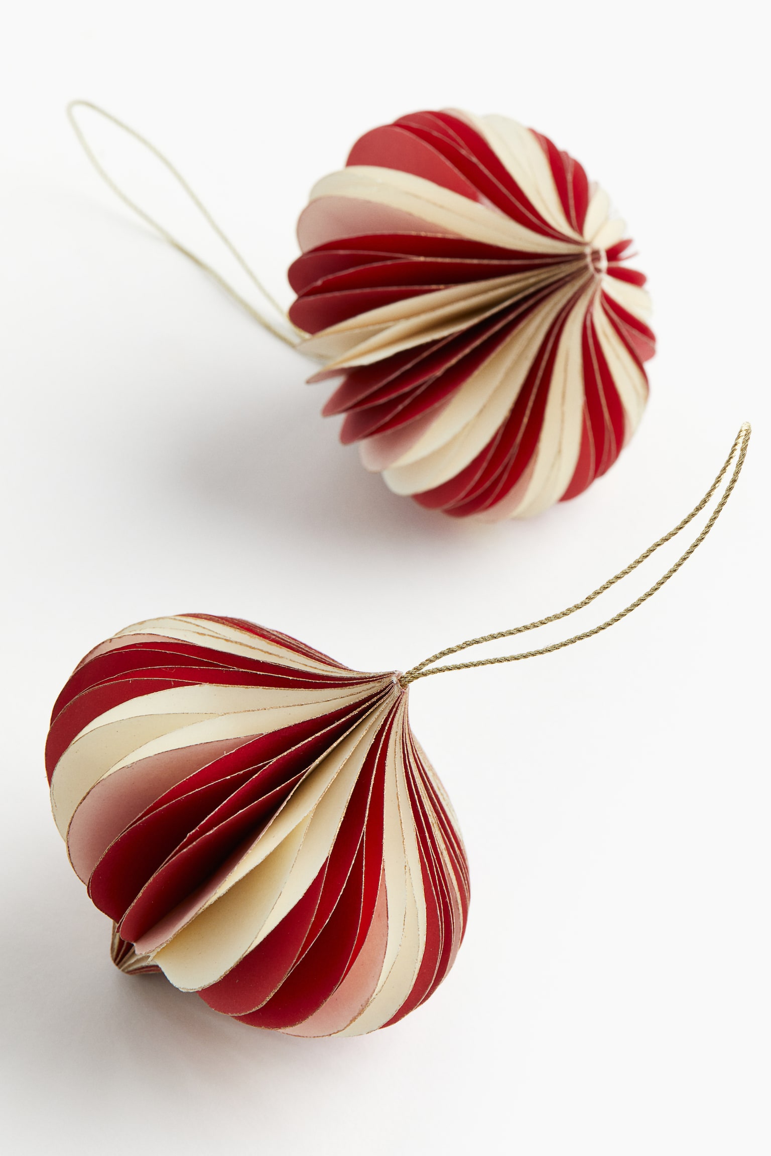 2-pack Christmas decorations - Red/Striped/Burgundy/White/Dark green/Dark green/White - 3