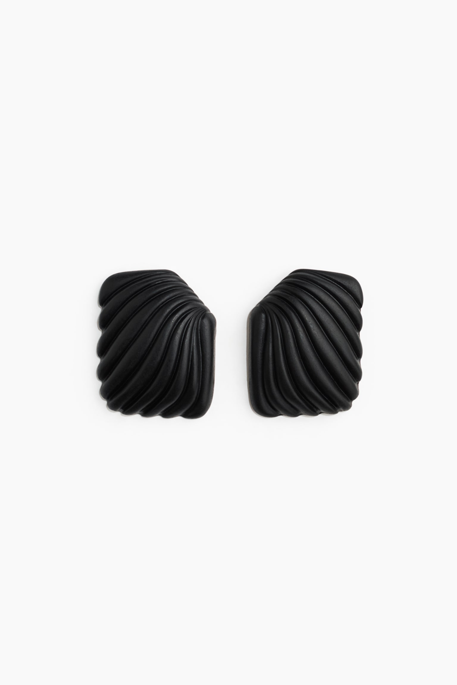 Statement earrings - Black - 2
