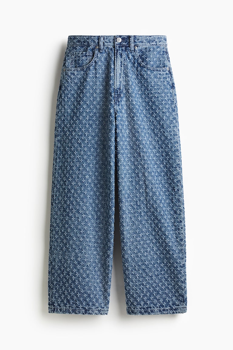 スーパーバギーデニム - デニムブルー／パターン - Men | H&M JP