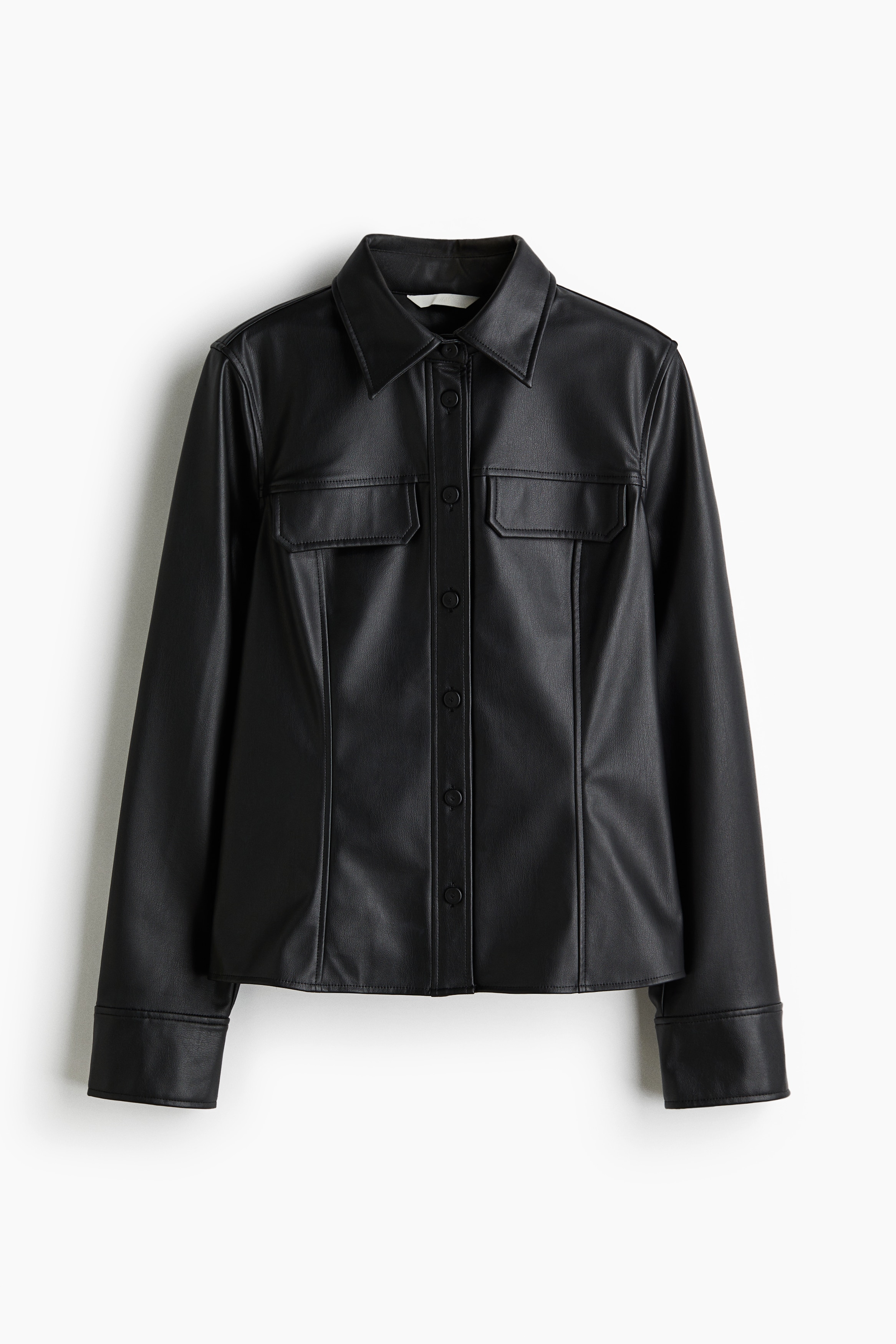 塗層襯衫 - 黑色