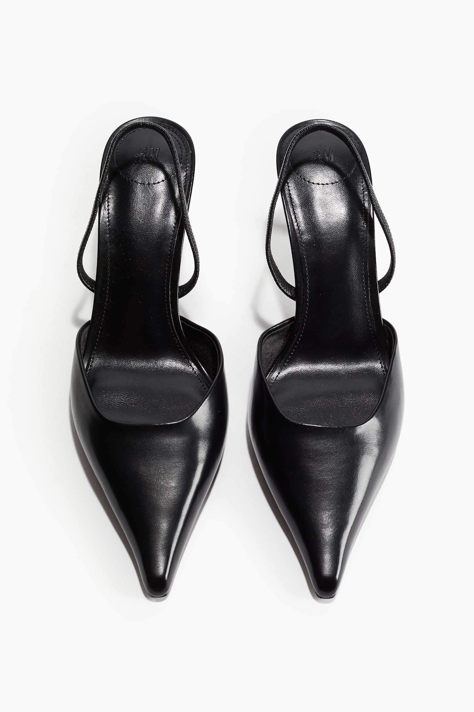 Slingback Pumps - Black - 4