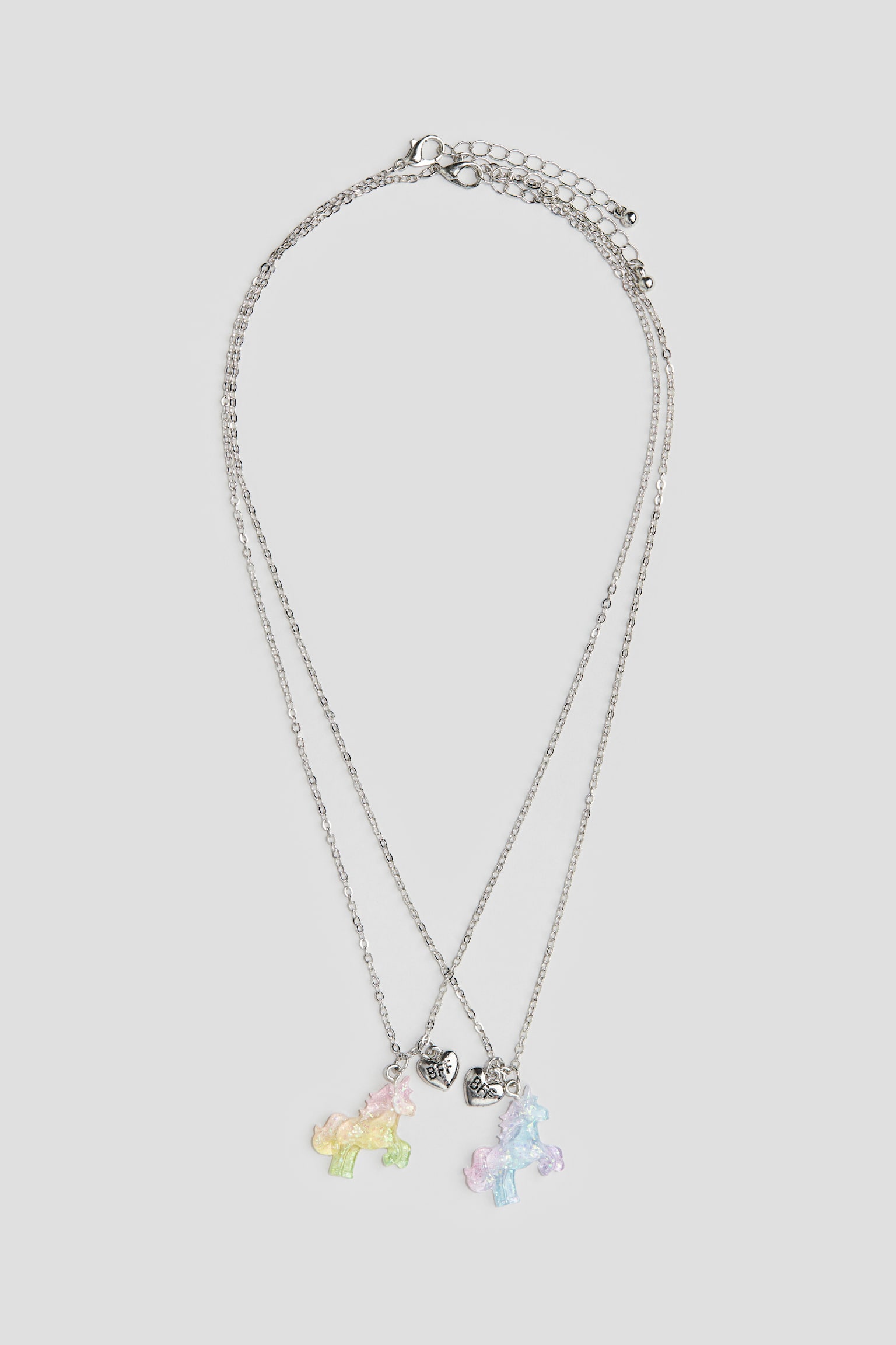 Friendship Necklaces - Silver colour/Unicorns - 2