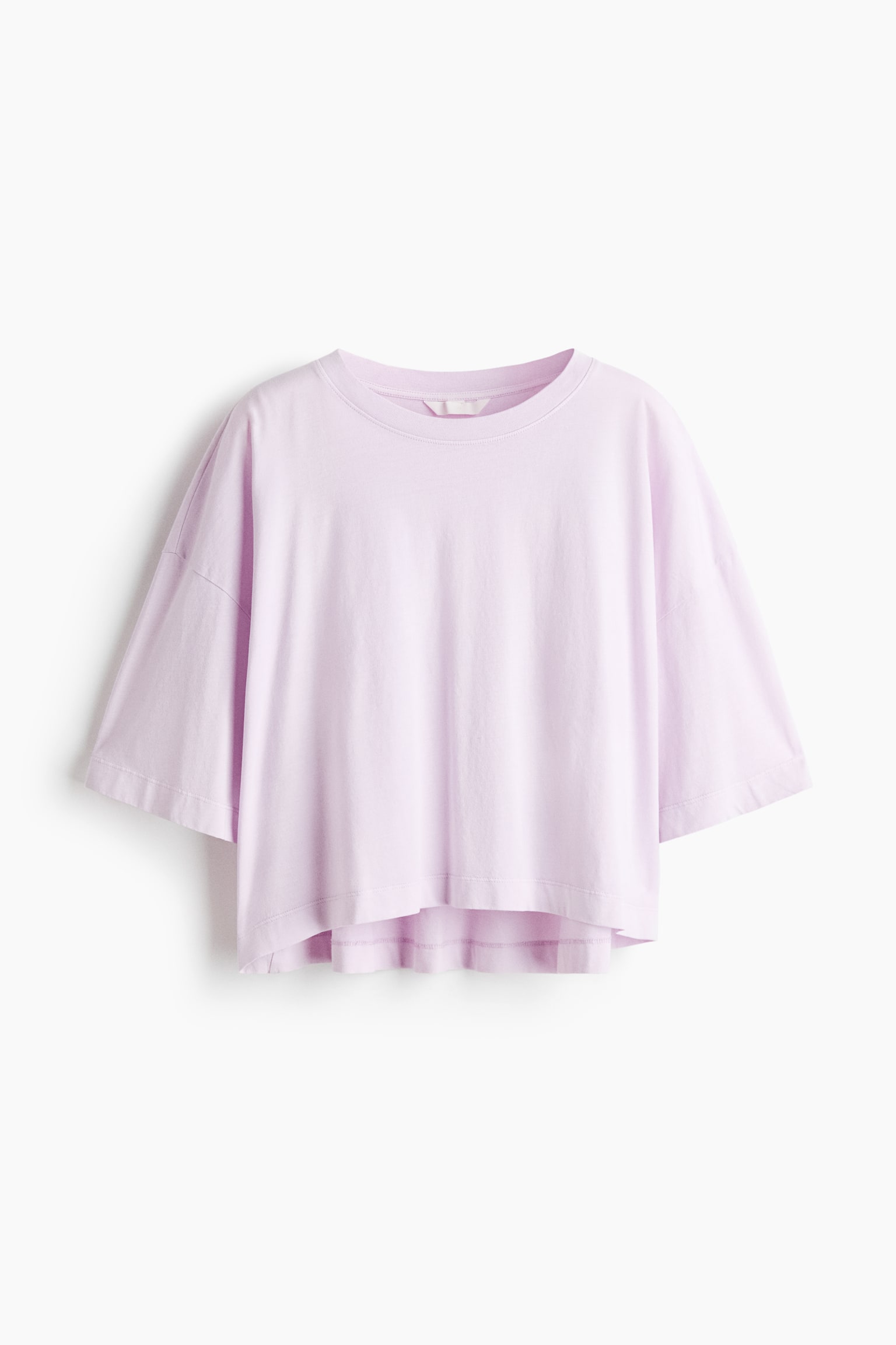 Oversized T-shirt - Lilac/Medium blue/Dark washed grey/Light beige