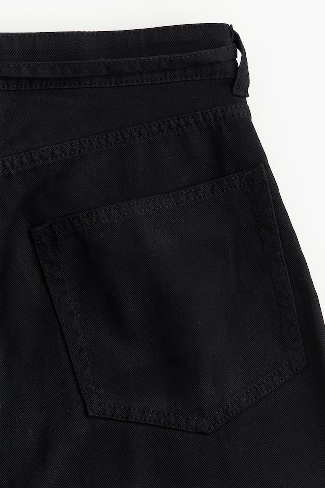 Pantalon baggy en twill - Noir/Blanc - 4