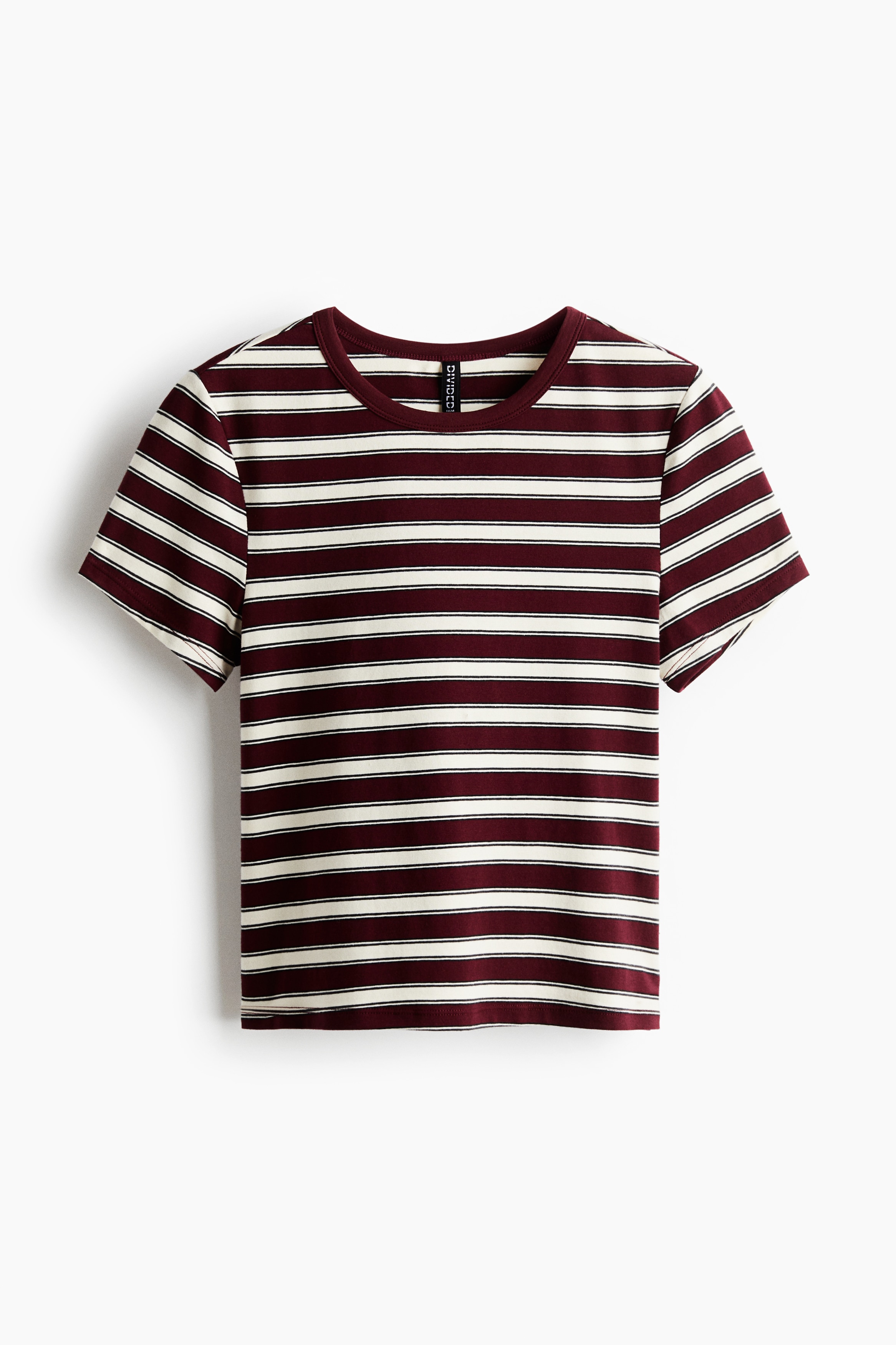 Fitted cotton T-shirt - Burgundy/Striped/Navy blue/Stade Paris/Light blue/Poétique/White/Golden Hour/White/Caribe/Light blue/Dark blue/Cream/Butters/Pink/Milano/Dark grey/Pâtisserie/Navy blue/Striped/Dark blue/Paris/White/Hotel/Light yellow/Le Charme/Light beige/Douceur de Vivre/Dark red/Amour/Light yellow/1956/White/Montpellier/Light blue/Striped