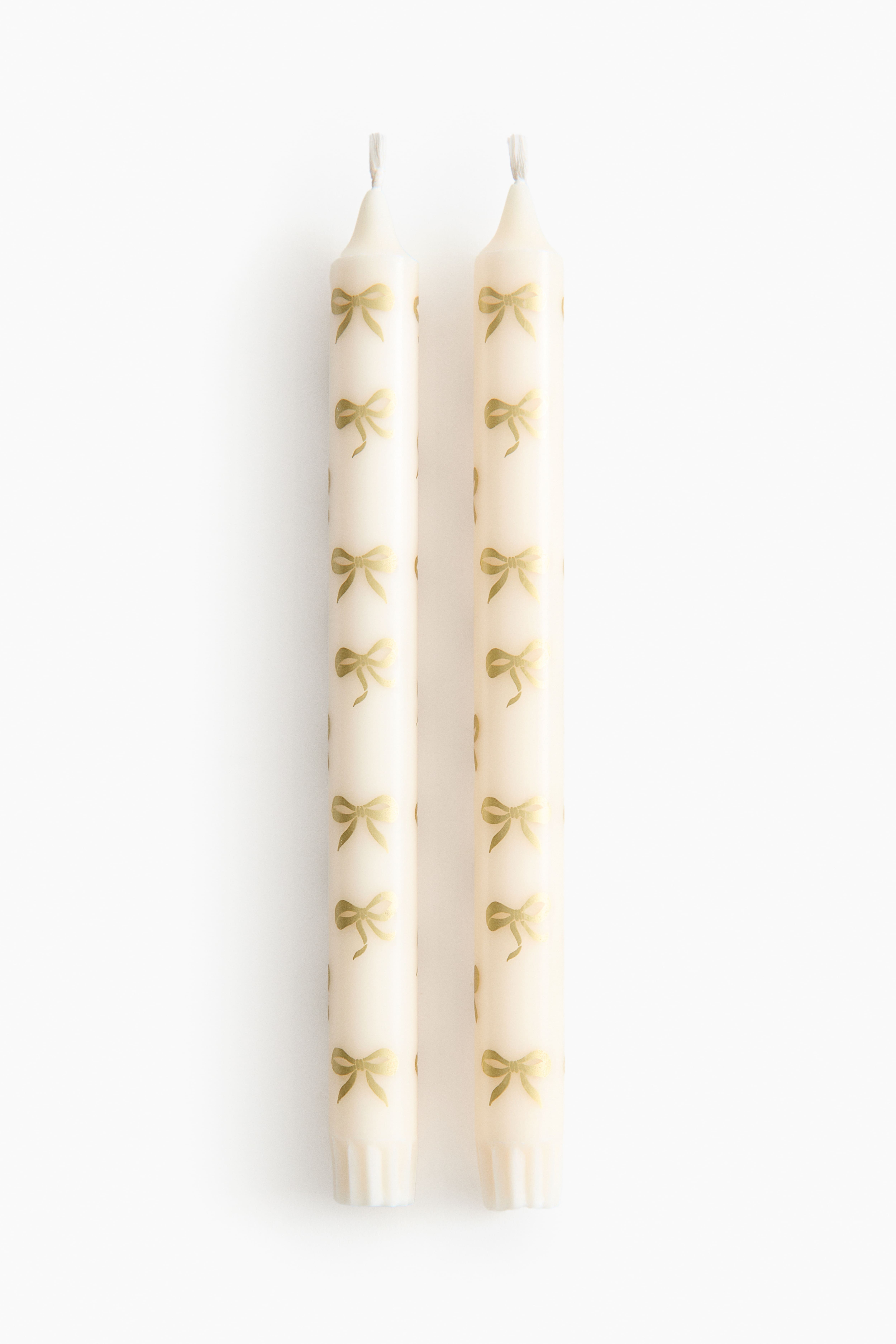 2-pack Patterned Candles