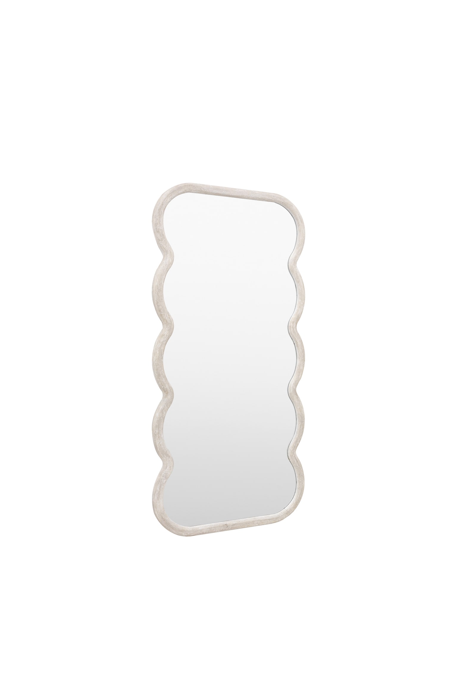 Large Curvy Mirror - White - 6