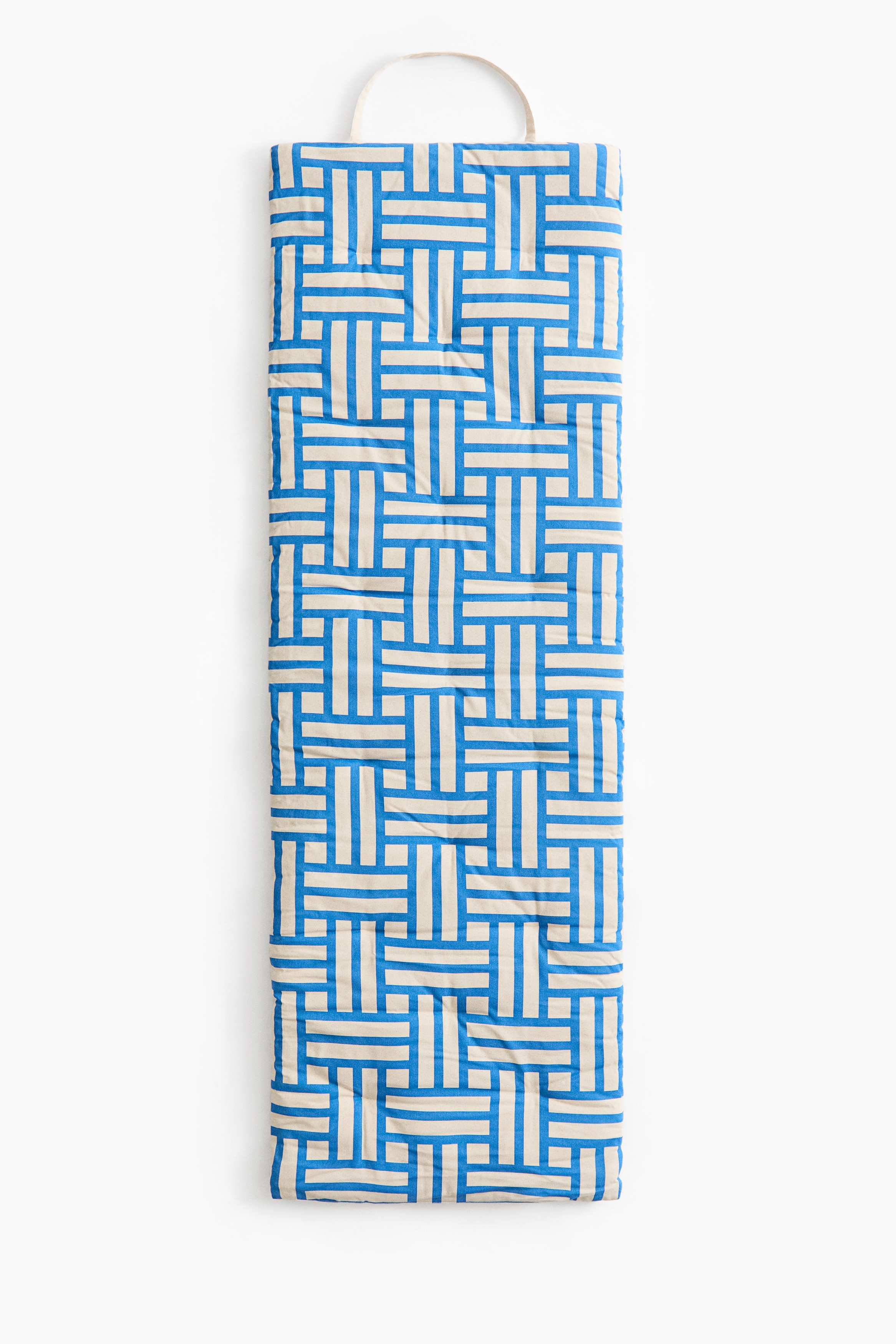 Vandafvisende strandmåtte - Lys beige/Blåmønstret/Lys beige/Mønstret/Lys beige/Blåstribet/Mørkegrå/Stribet/Lys beige