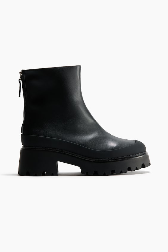 Женские ботинки H&M Chunky Ankle, цвет: Чёрный