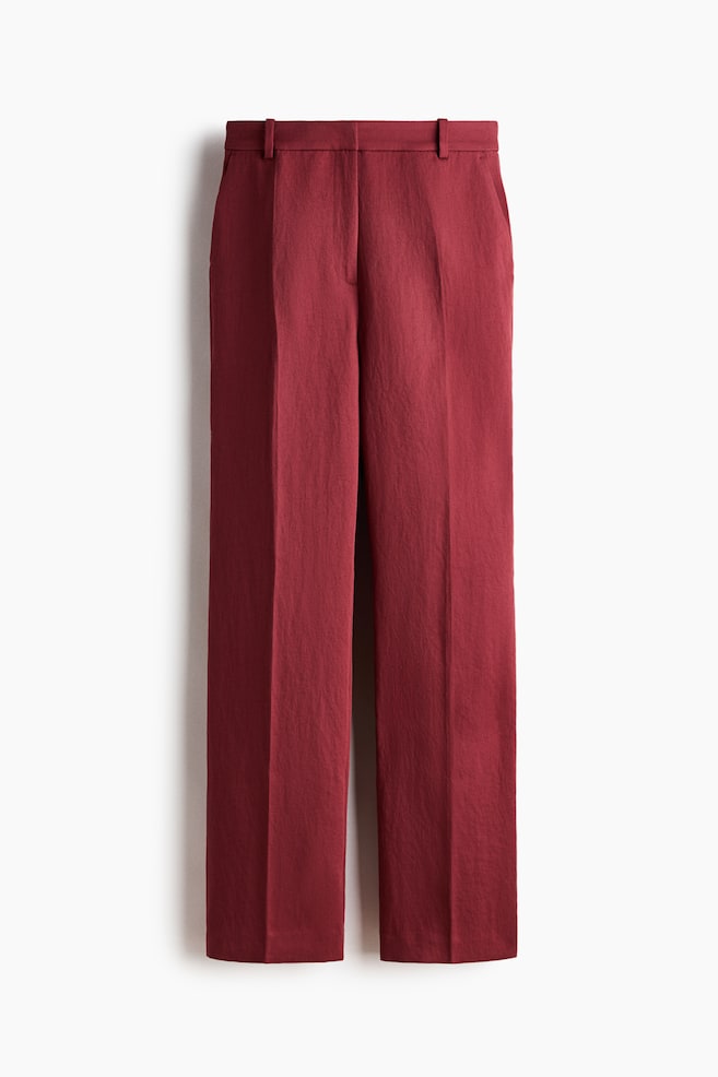 Tailored Pants - Dark red/Dark brown - 1