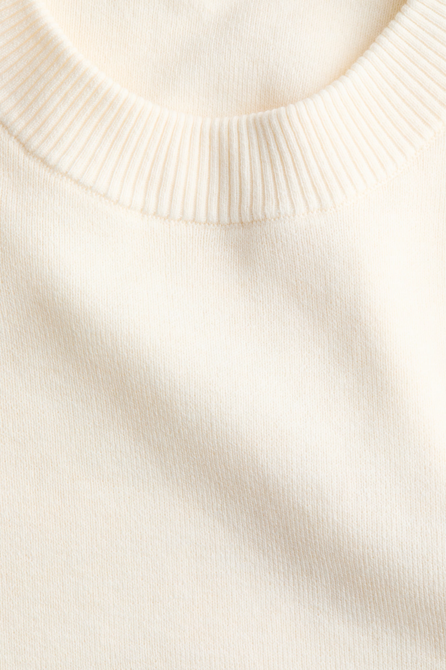 Fine-knit top - Cream/Burgundy - 6