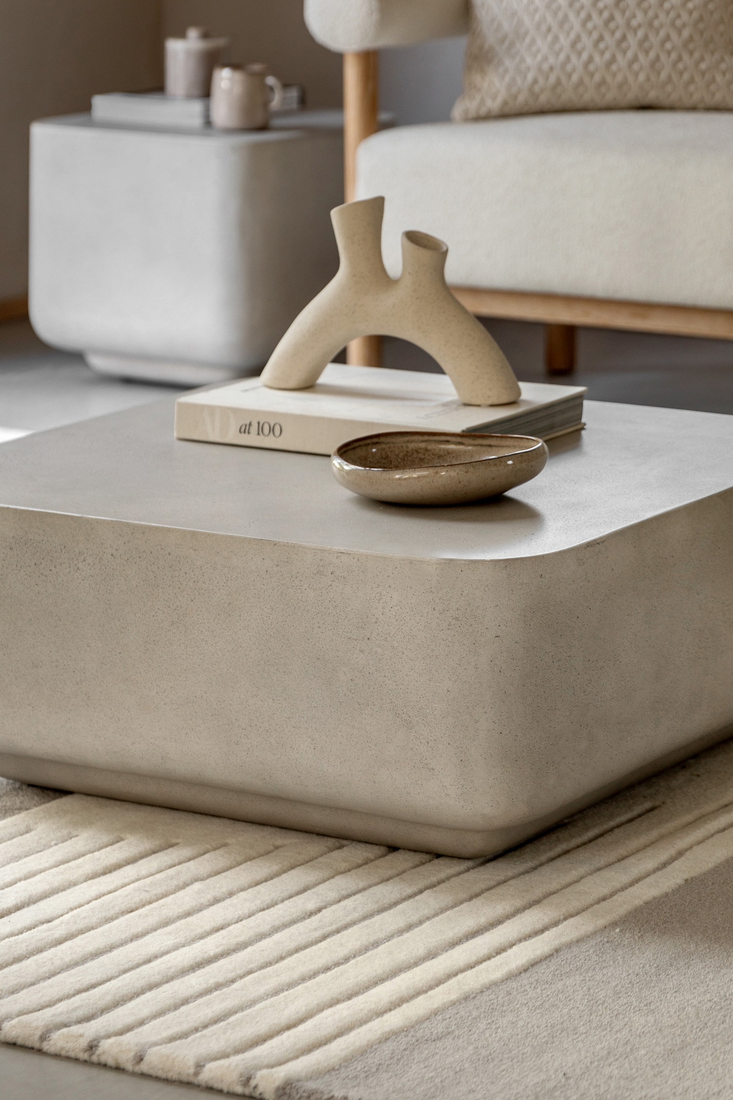 Concrete Coffee Table - Grey