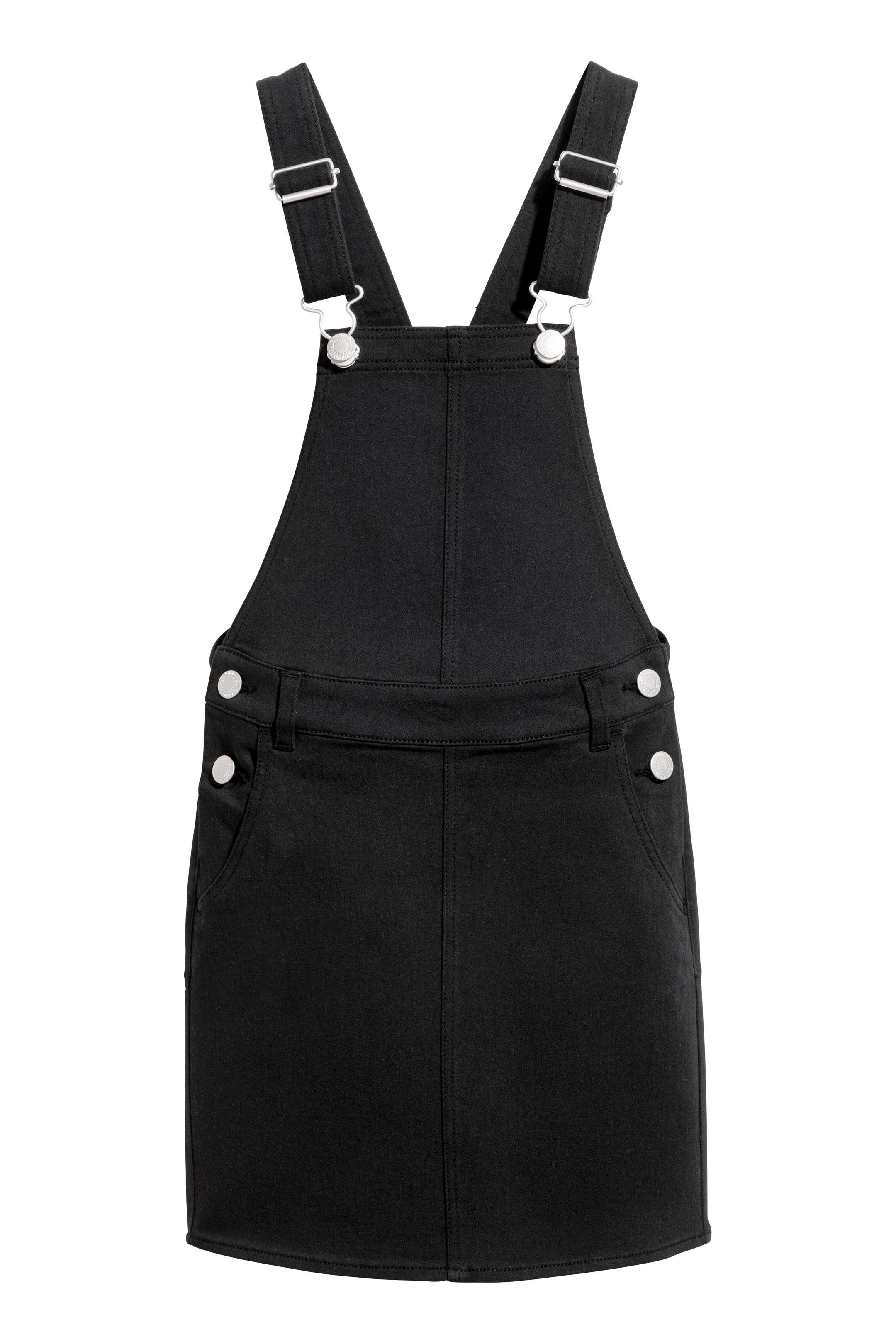 View larger image: Dungaree dress - Black - Kids | H&M GB 1