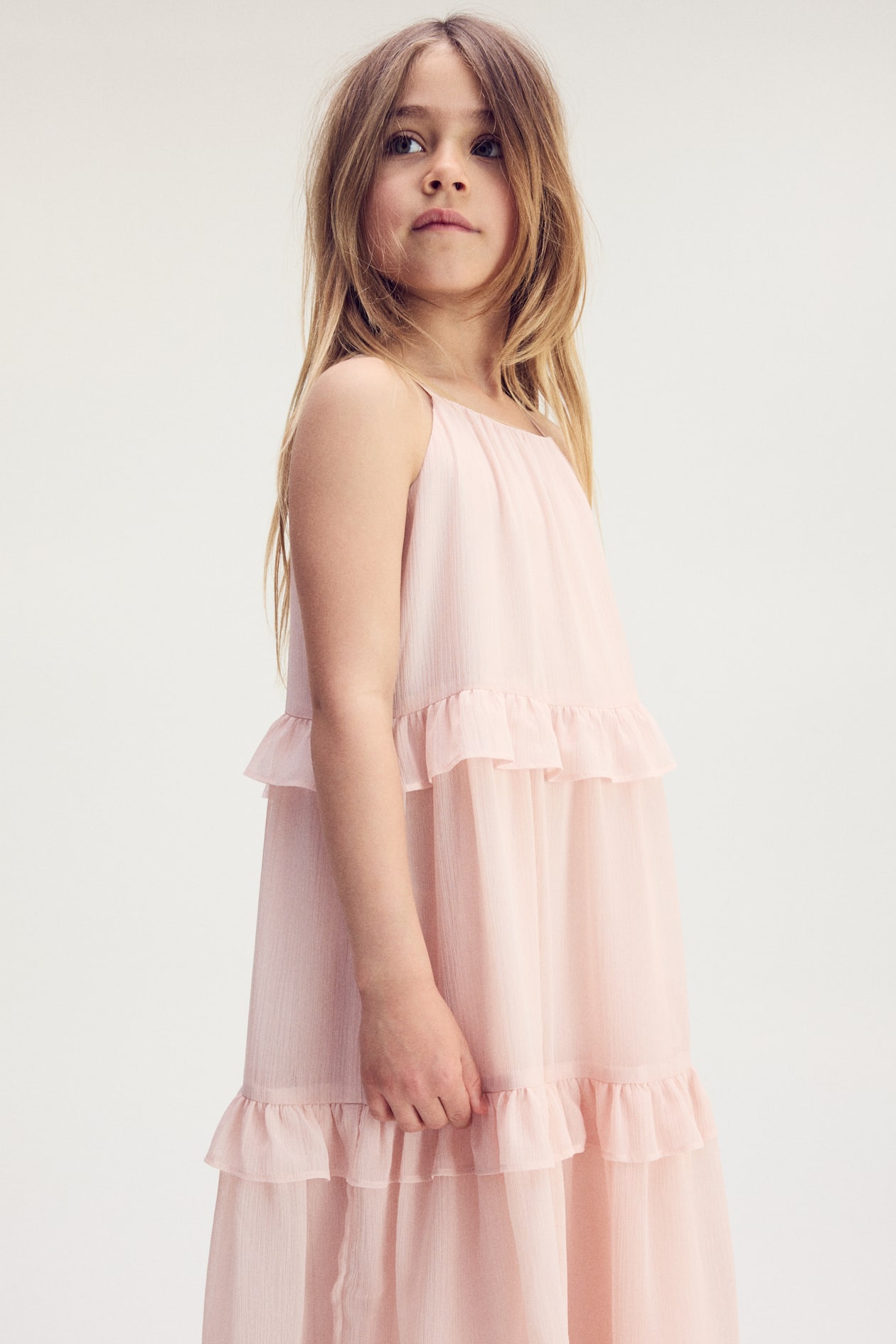 strapless open back dress CHARIS SLIP DRESS BUBBLEGUM PINK