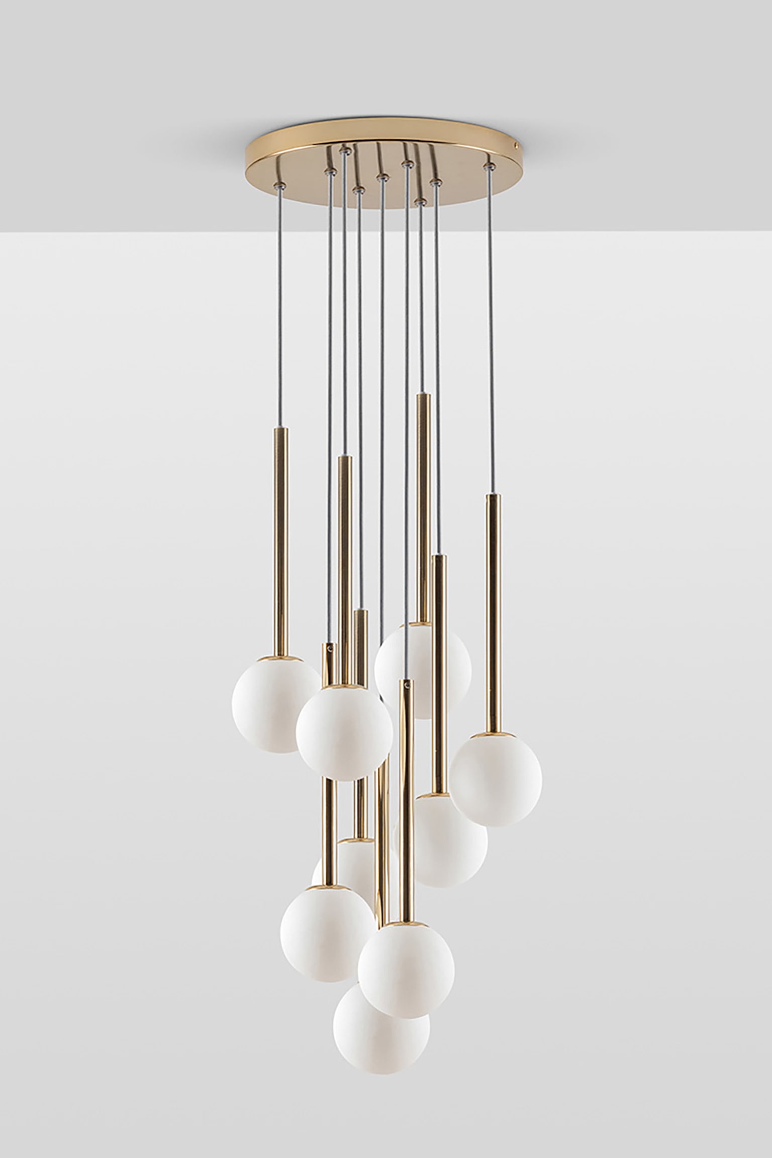 Cluster Ceiling Light - Gold/Dark Grey - 4