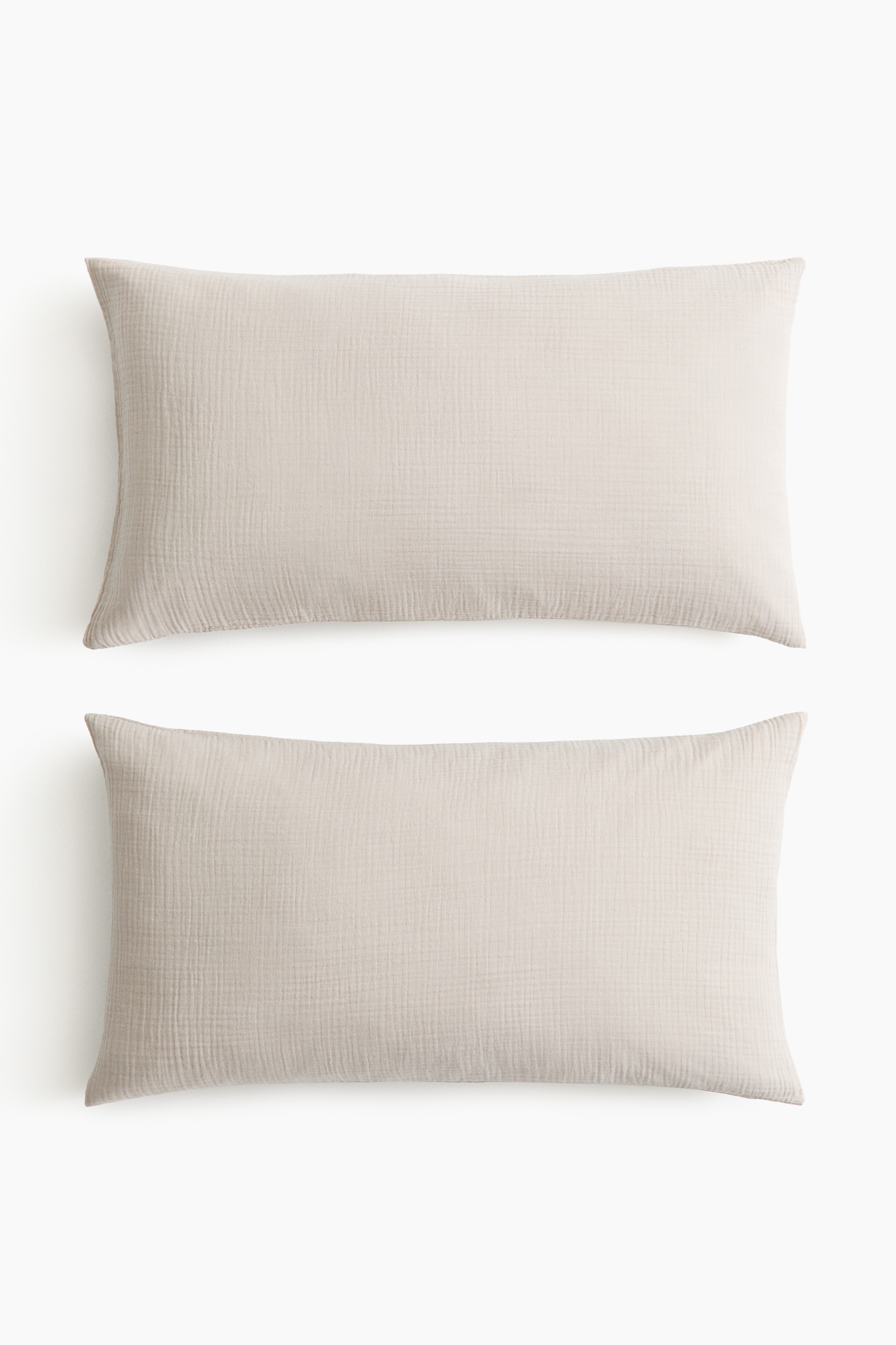 2-Pack Cotton Muslin PillowcasesModel