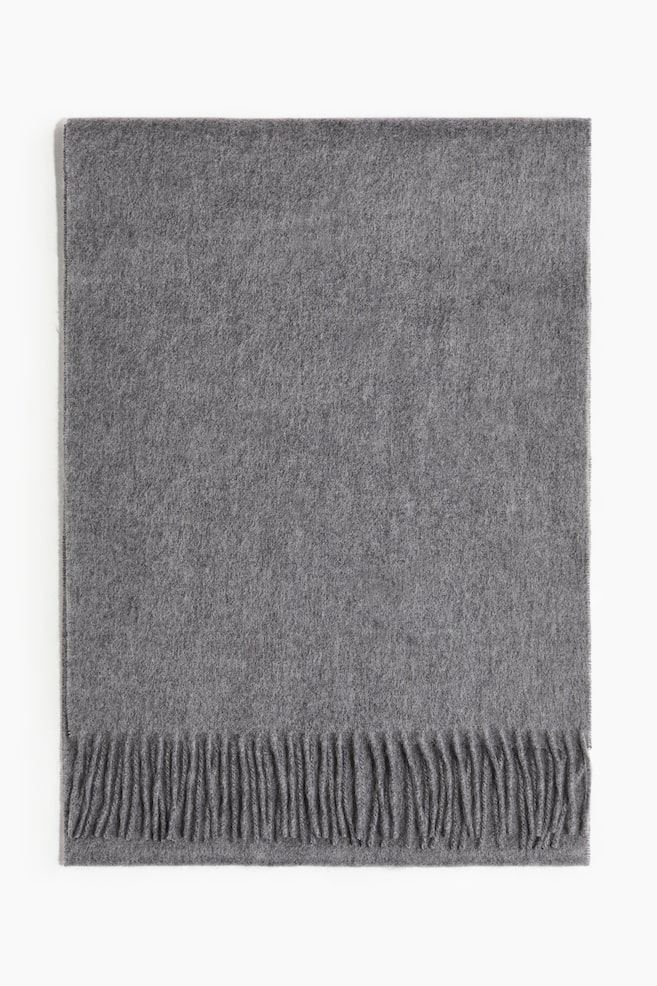 Sciarpa in cashmere - Grigio/Nero - 1