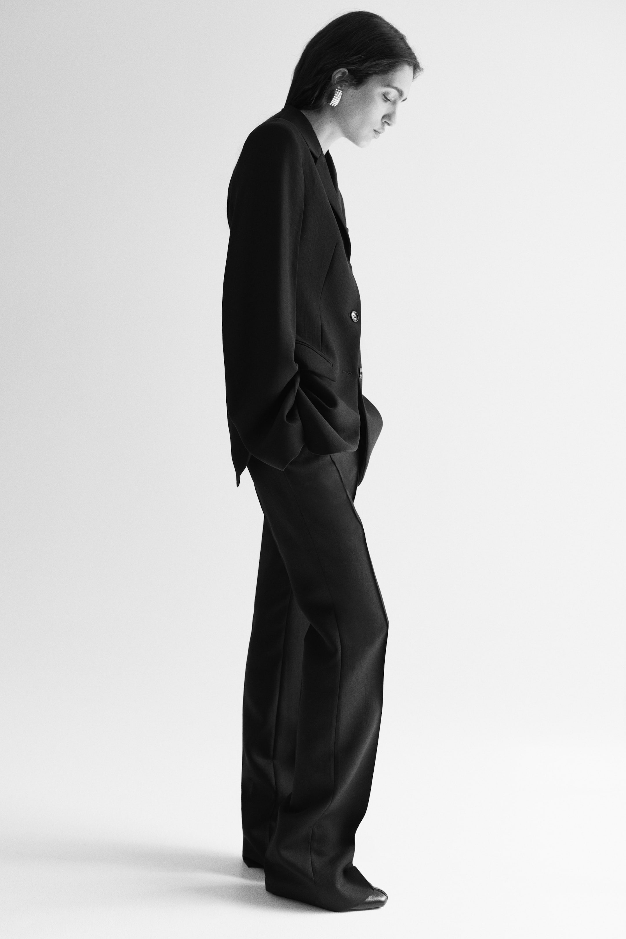 Single-Breasted Wool Blazer