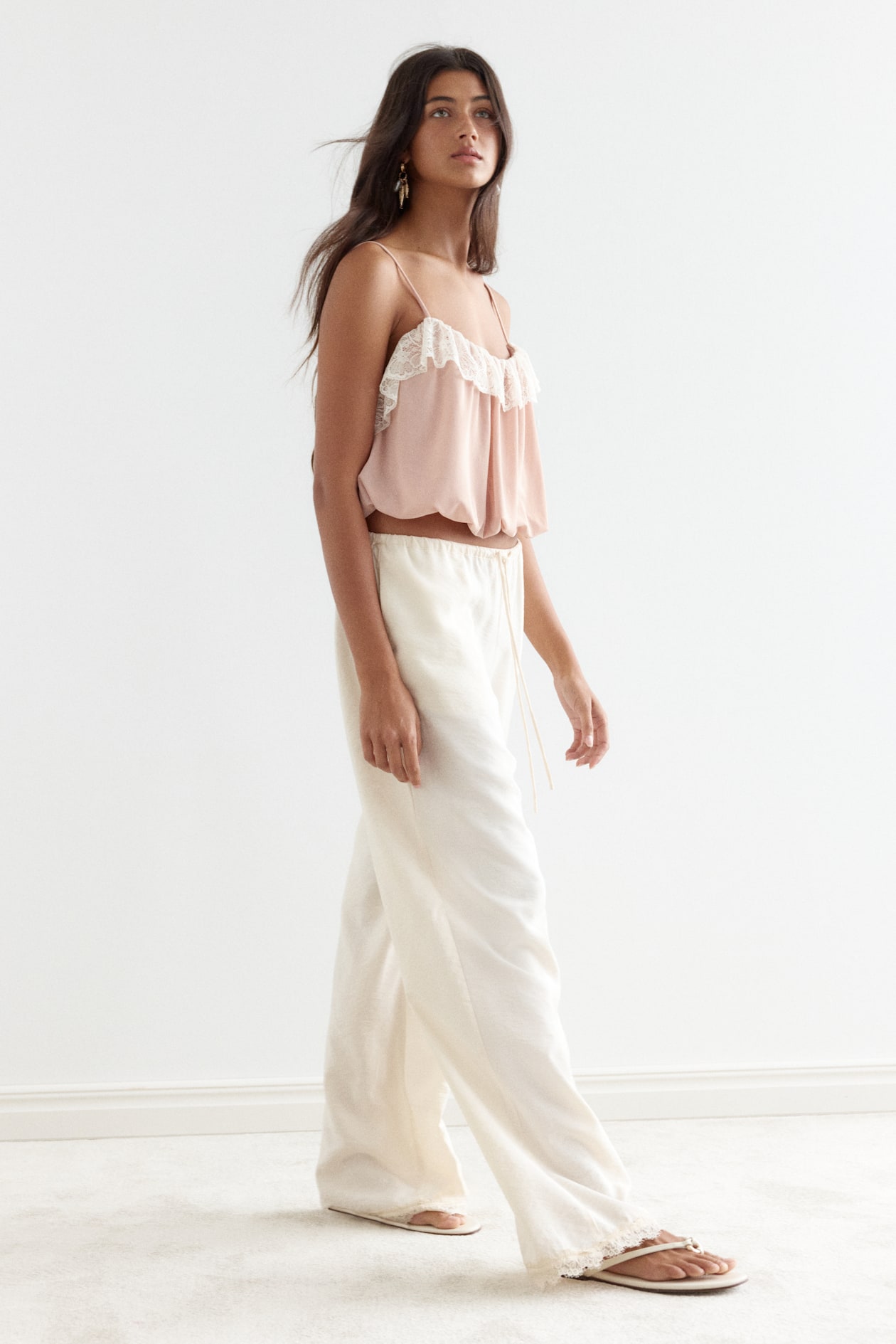 Bubble-Hem Strappy Top - image 2
