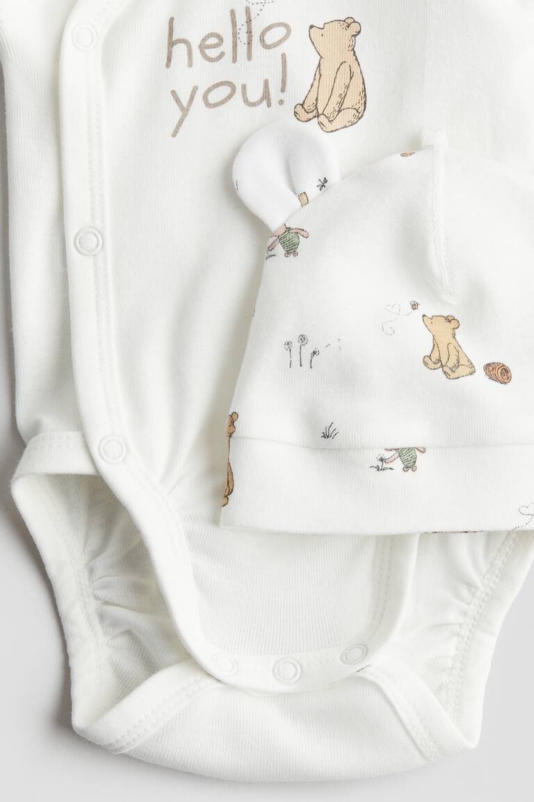 コットン3アイテムセット - ホワイト／くまのプーさん - Kids | H&M JP