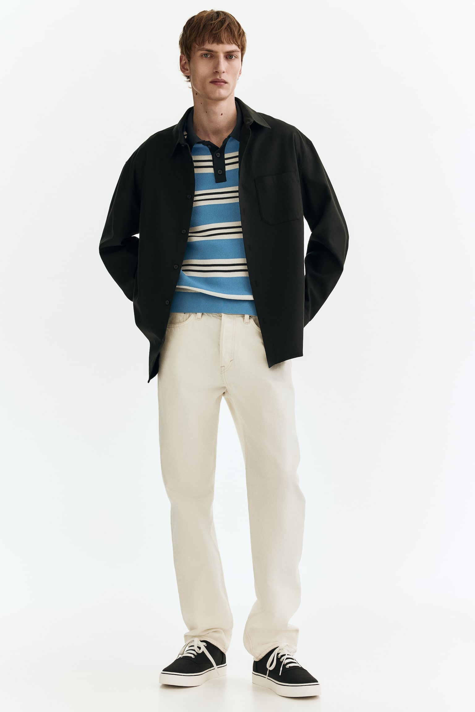 חולצה Relaxed Fit - שחור/חום - 6