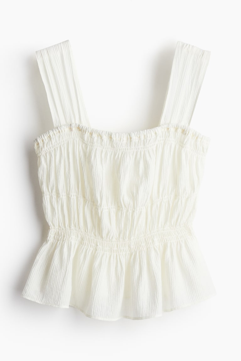Bluza od krep tkanine sa volanom