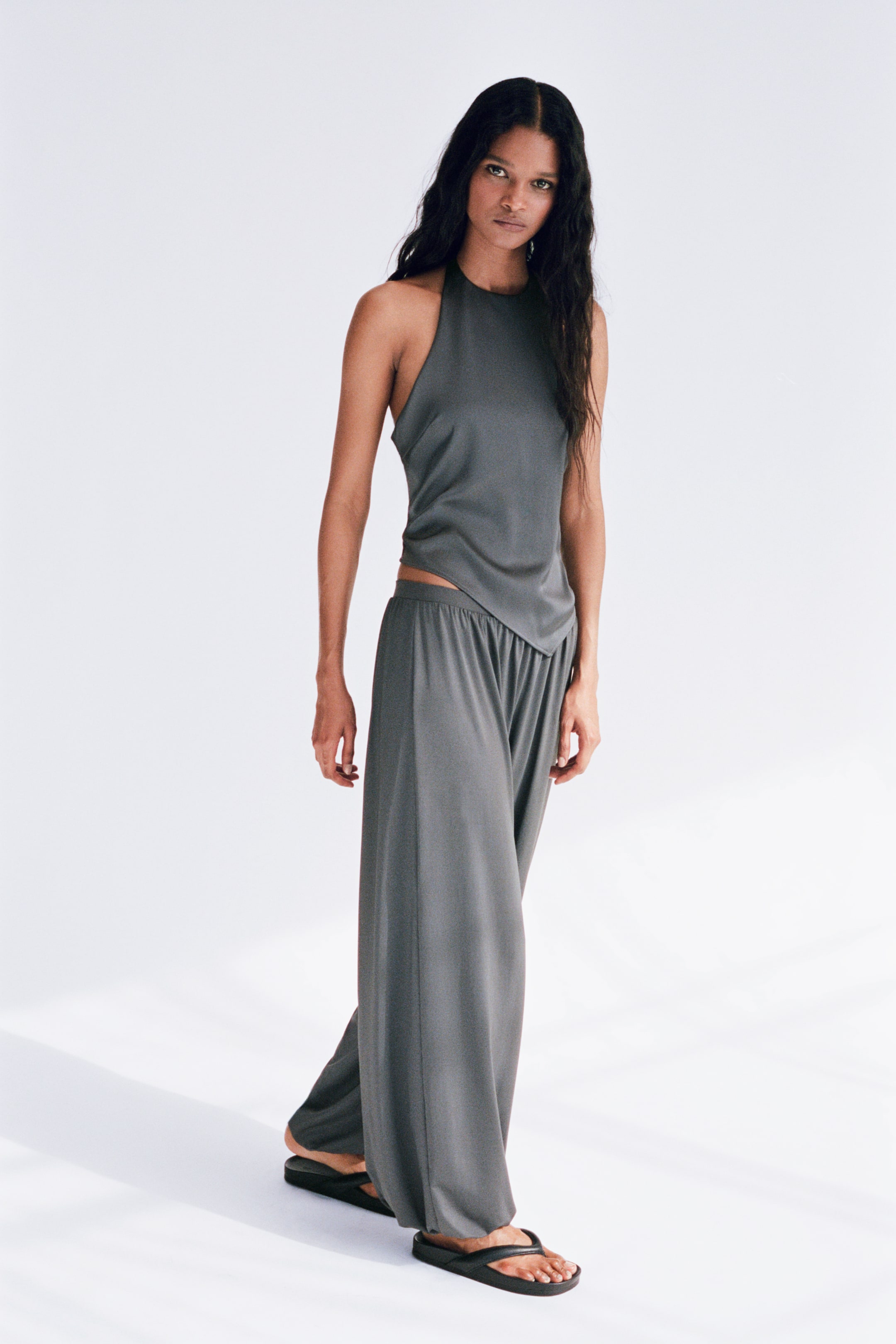 Asymmetric Halterneck Top