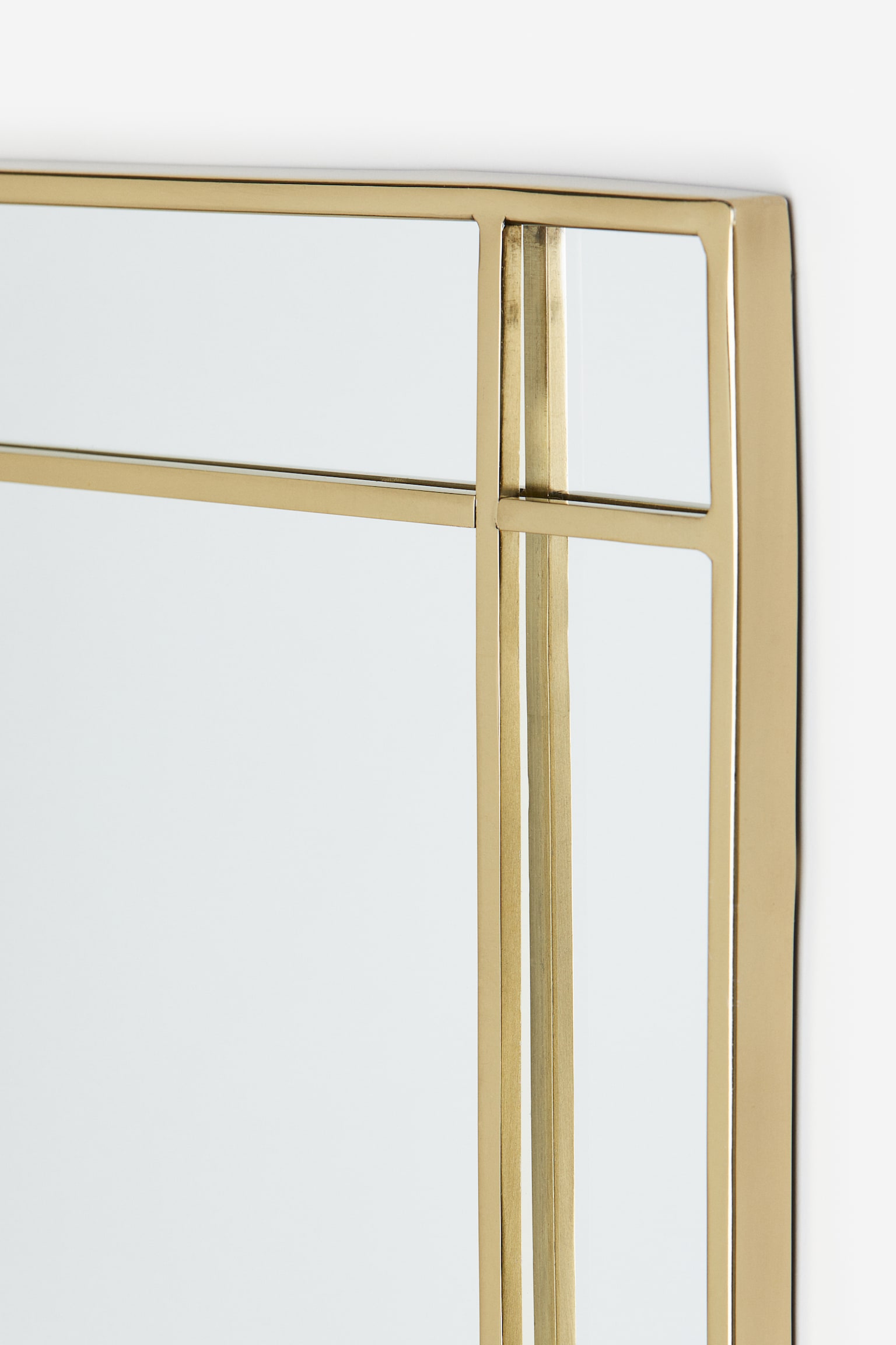 Metal-frame mirror - Gold-coloured/Black - 2