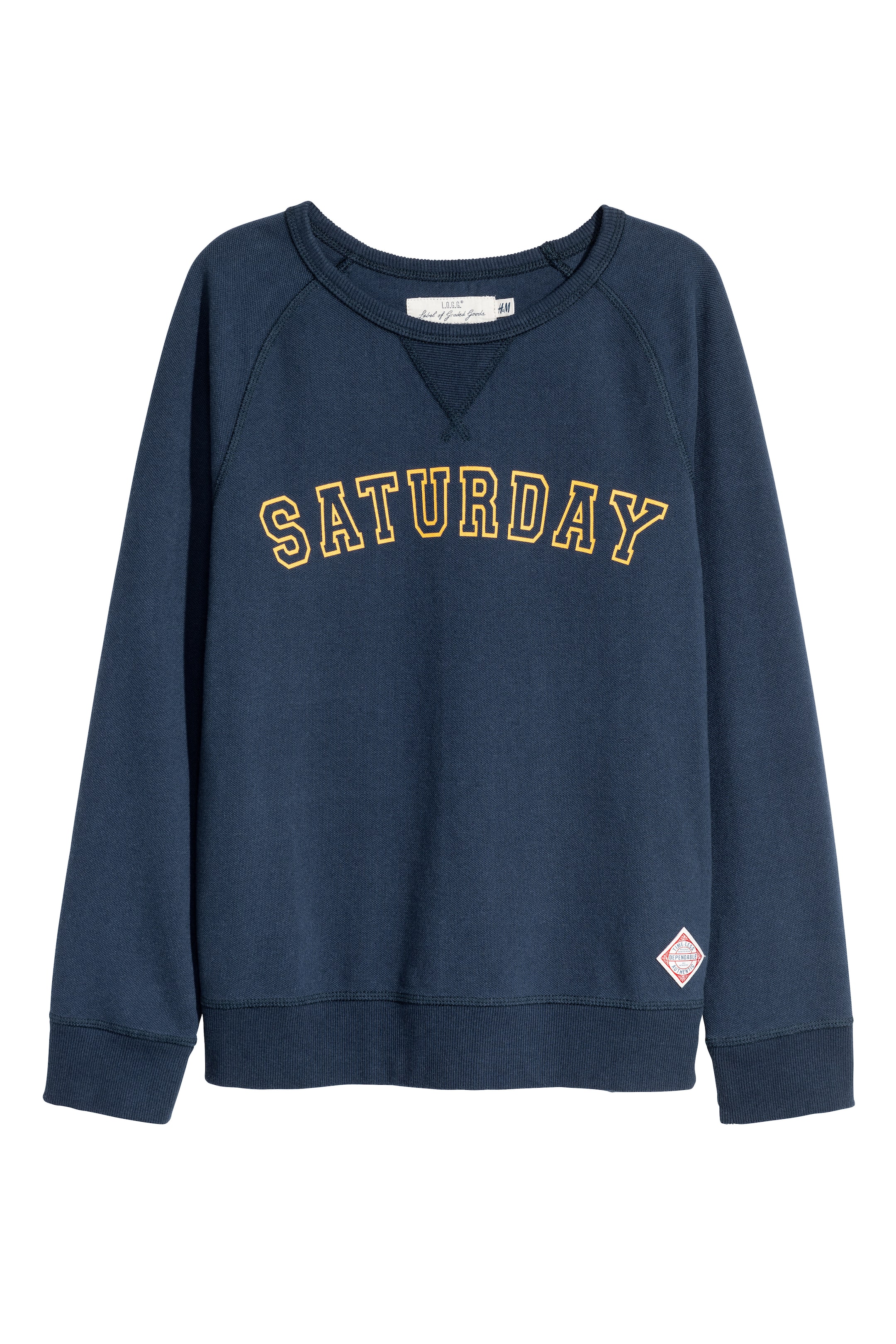 View larger image: Cotton piqué top - Dark blue - Kids | H&M GB 1