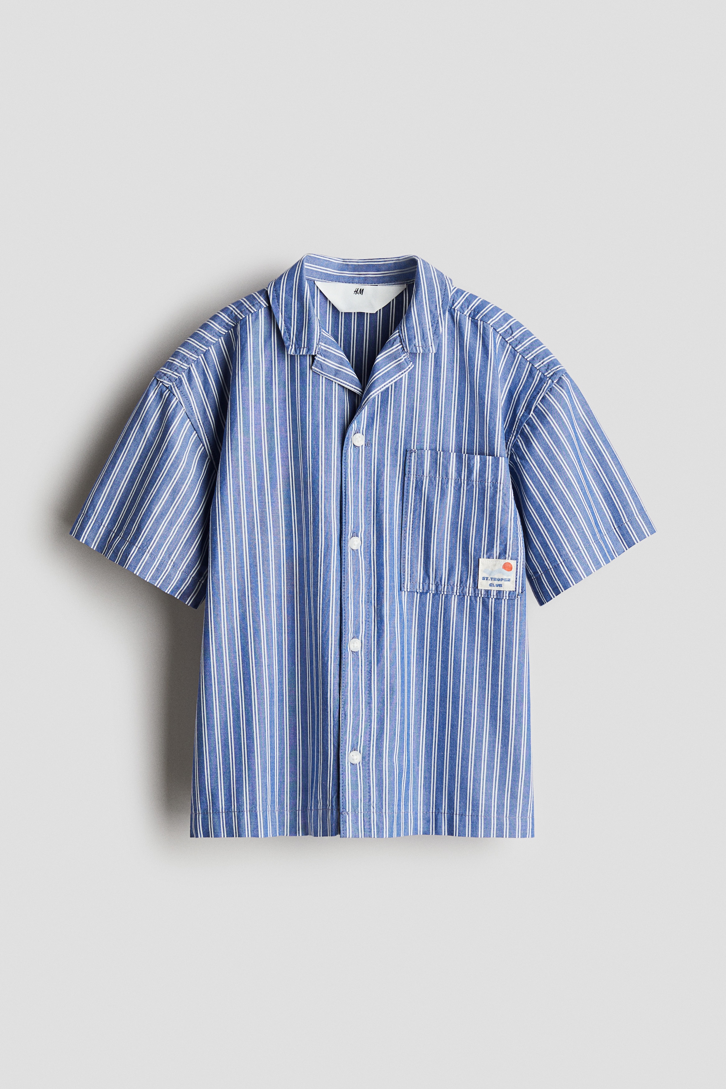 Poplin Resort Shirt - Blue/Stripe