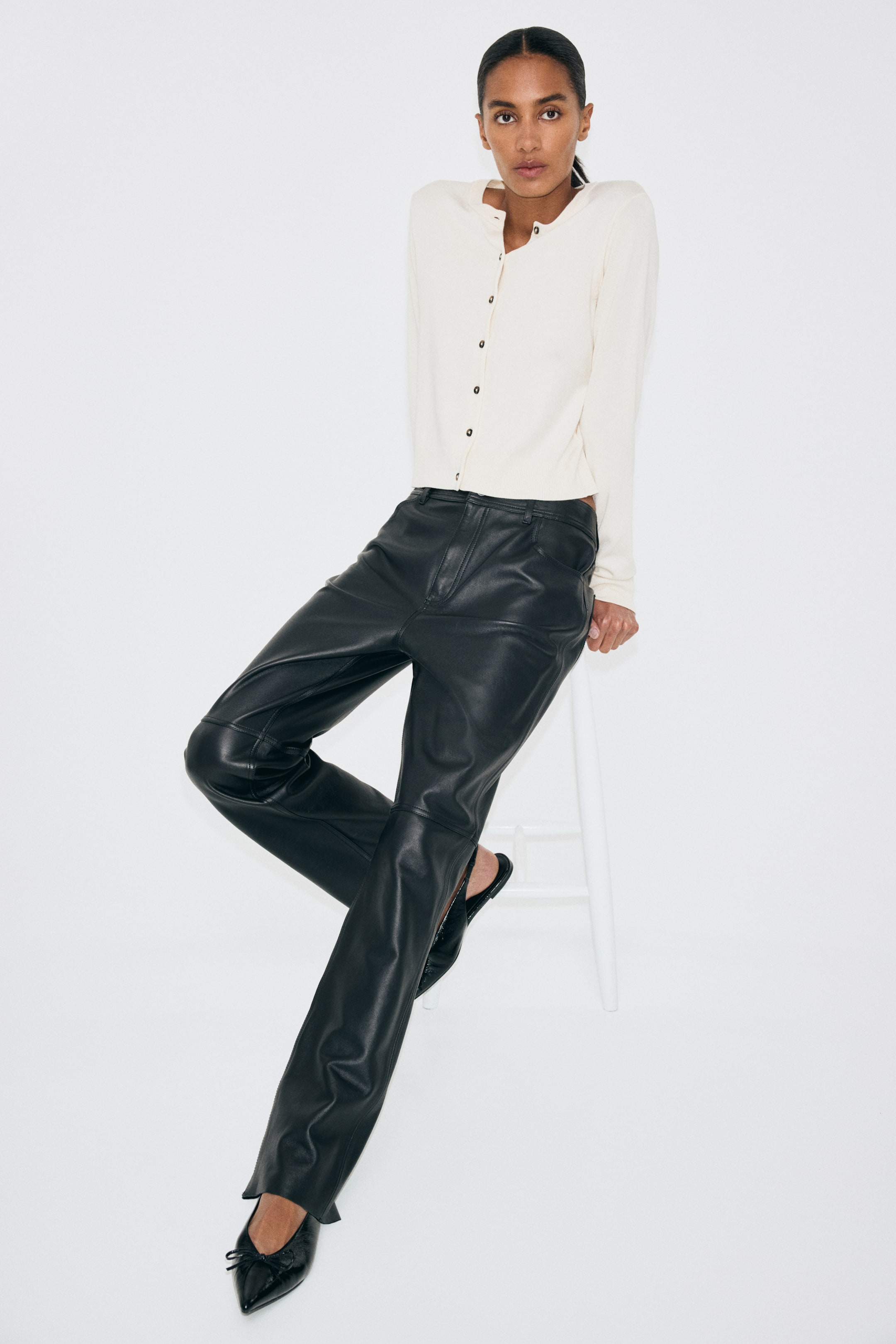 View larger image: Fine-knit cardigan - Light beige - Ladies | H&M MY 2